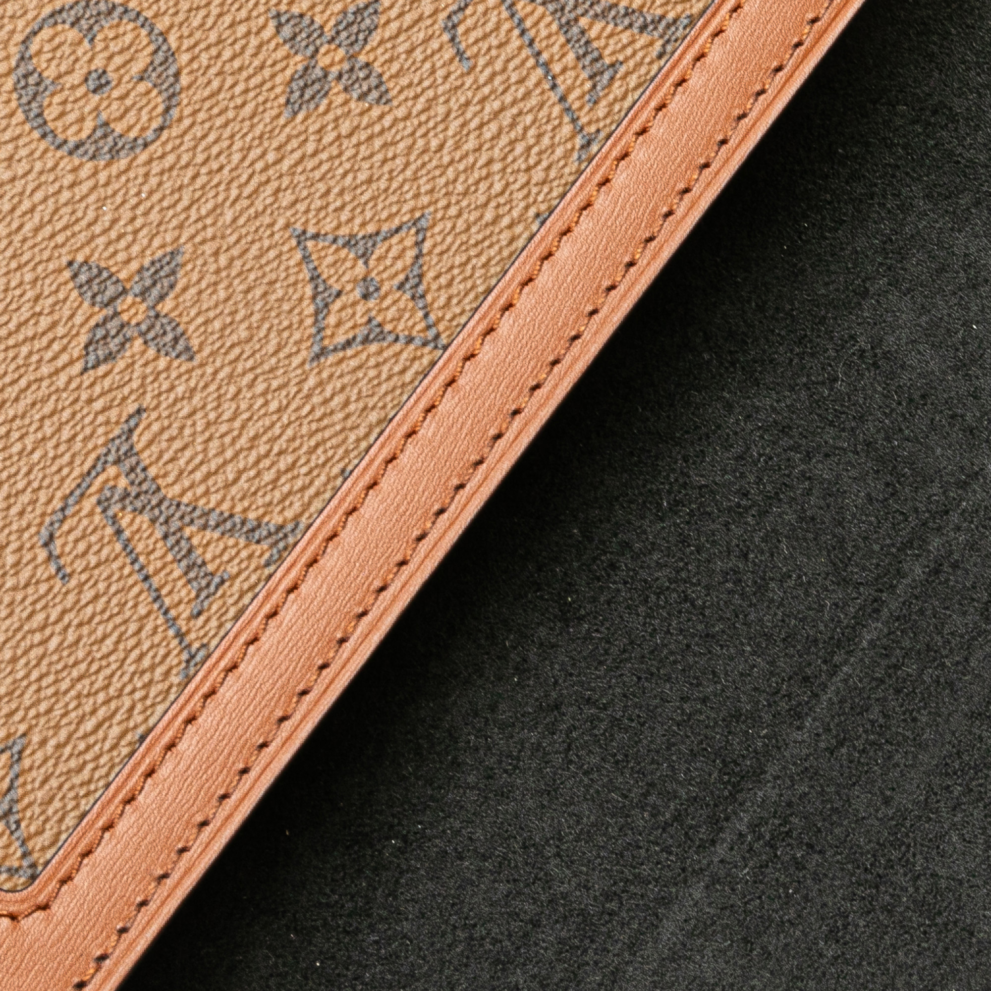Louis Vuitton Brown Monogram Reverse Mini Dauphine Lock XL 