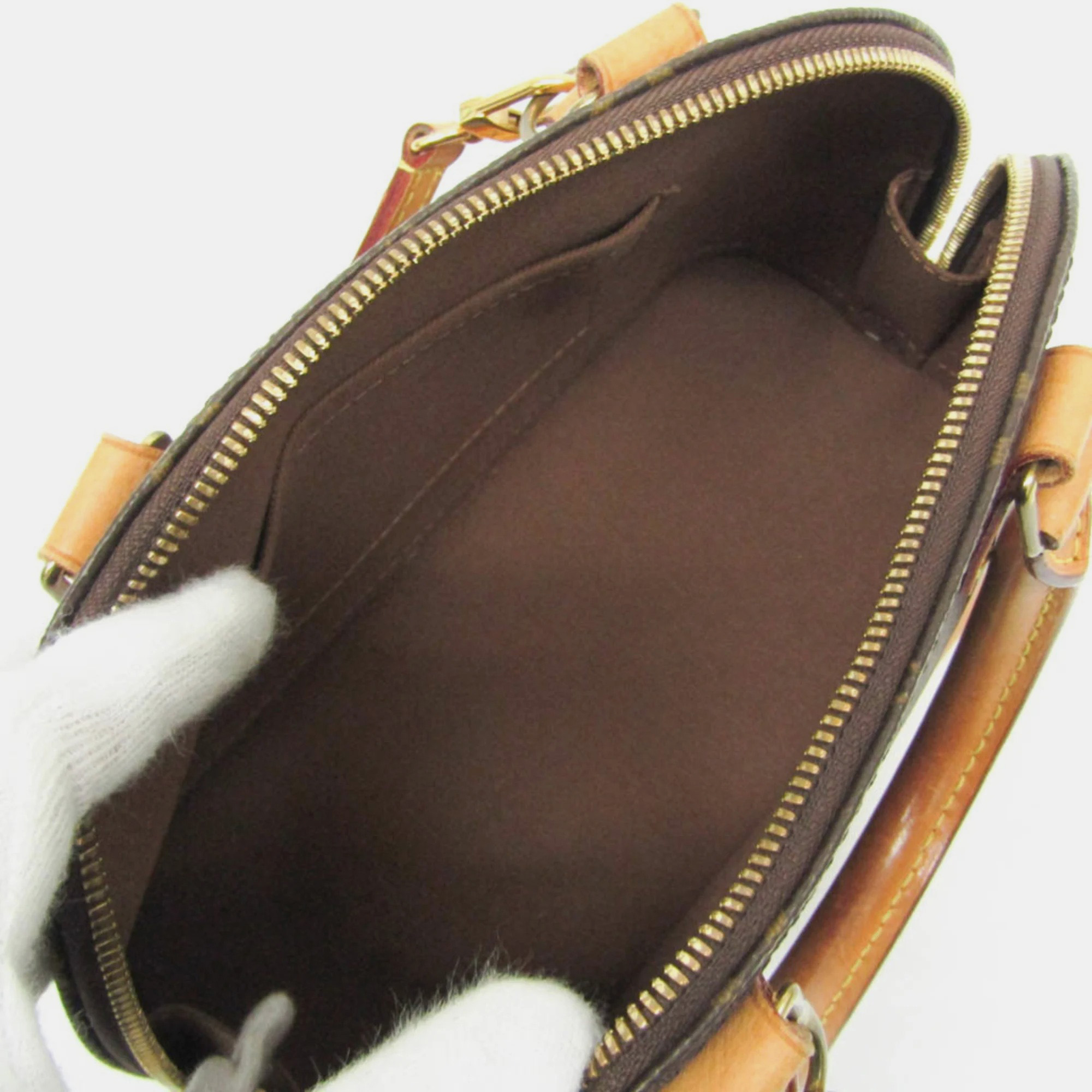 Louis Vuitton Brown Monogram Canvas Alma BB Top Handle Bag 
