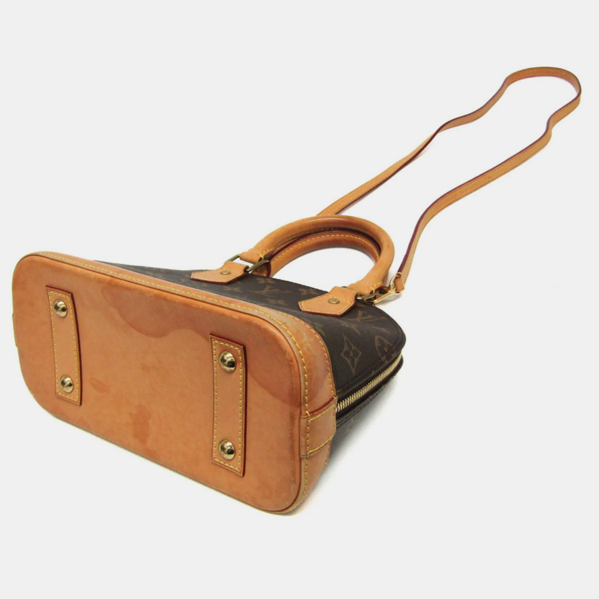 Louis Vuitton Brown Monogram Canvas Alma BB Top Handle Bag 