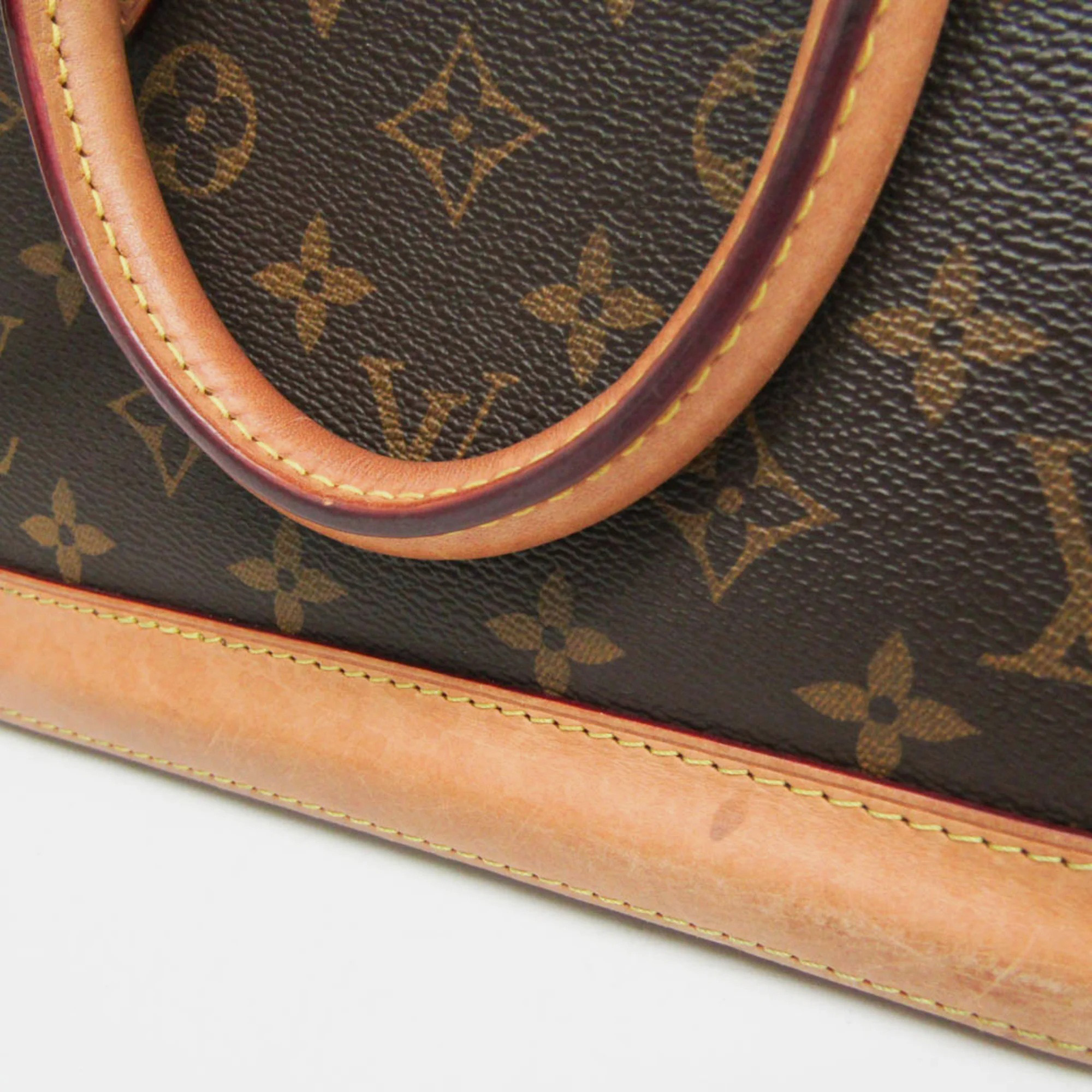 Louis Vuitton Brown Monogram Canvas Alma BB Top Handle Bag 