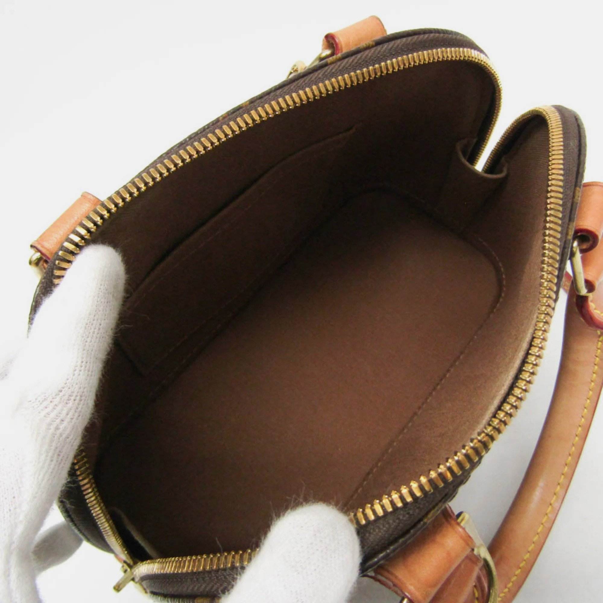 Louis Vuitton Brown Monogram Canvas Alma BB Top Handle Bag 