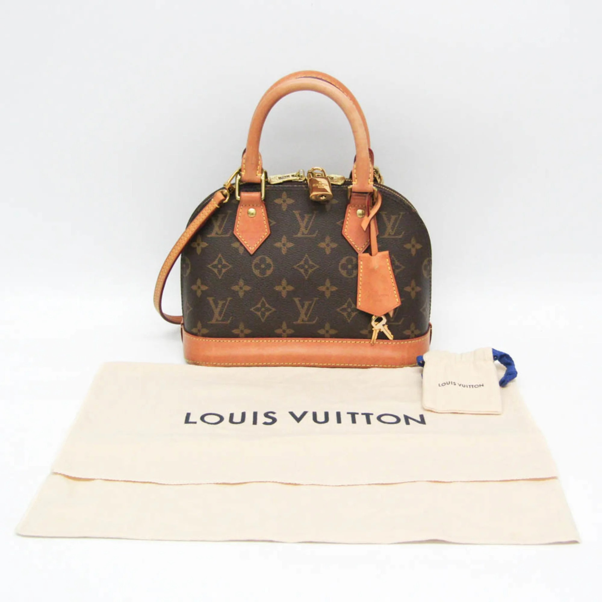 Louis Vuitton Brown Monogram Canvas Alma BB Top Handle Bag 