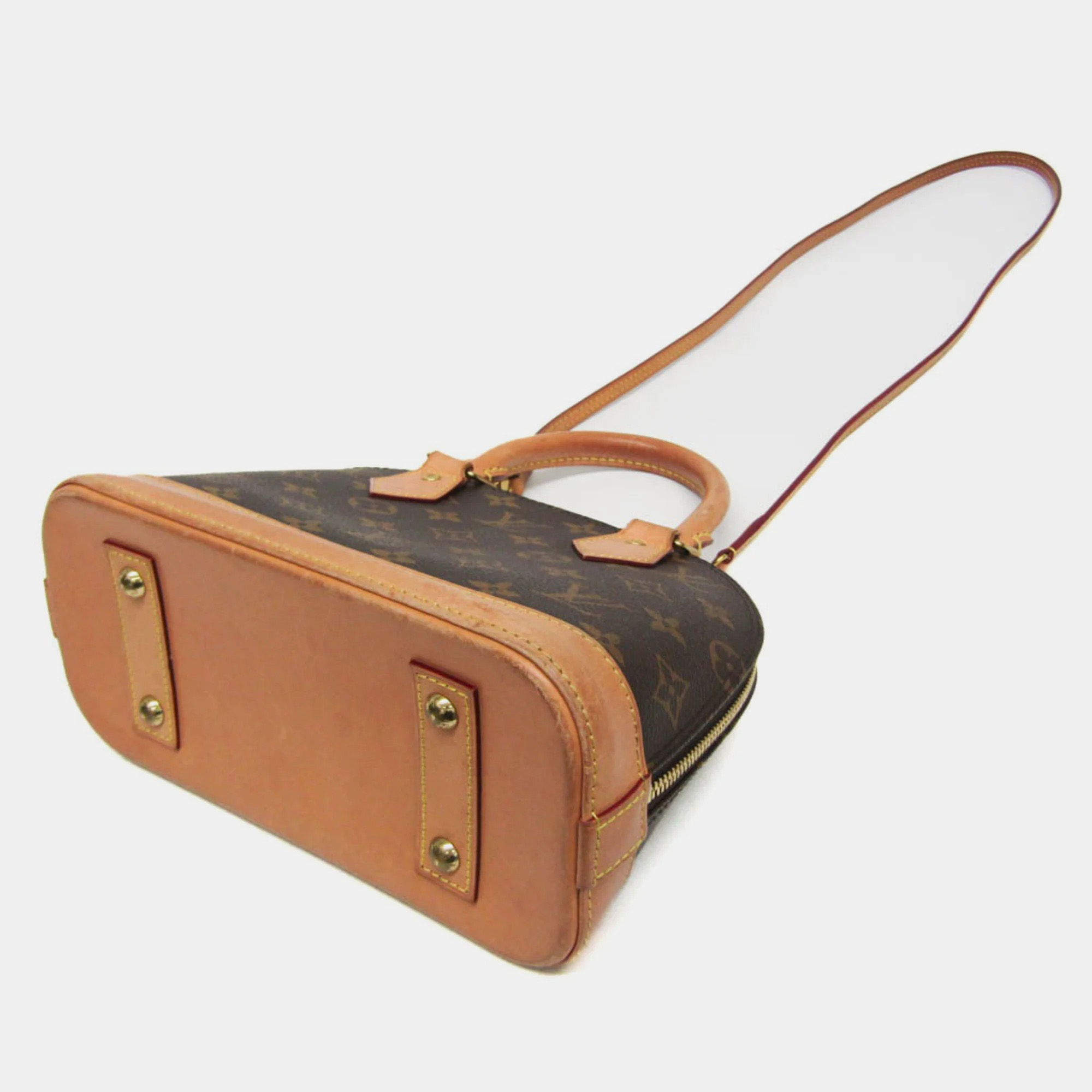 Louis Vuitton Brown Monogram Canvas Alma BB Top Handle Bag 