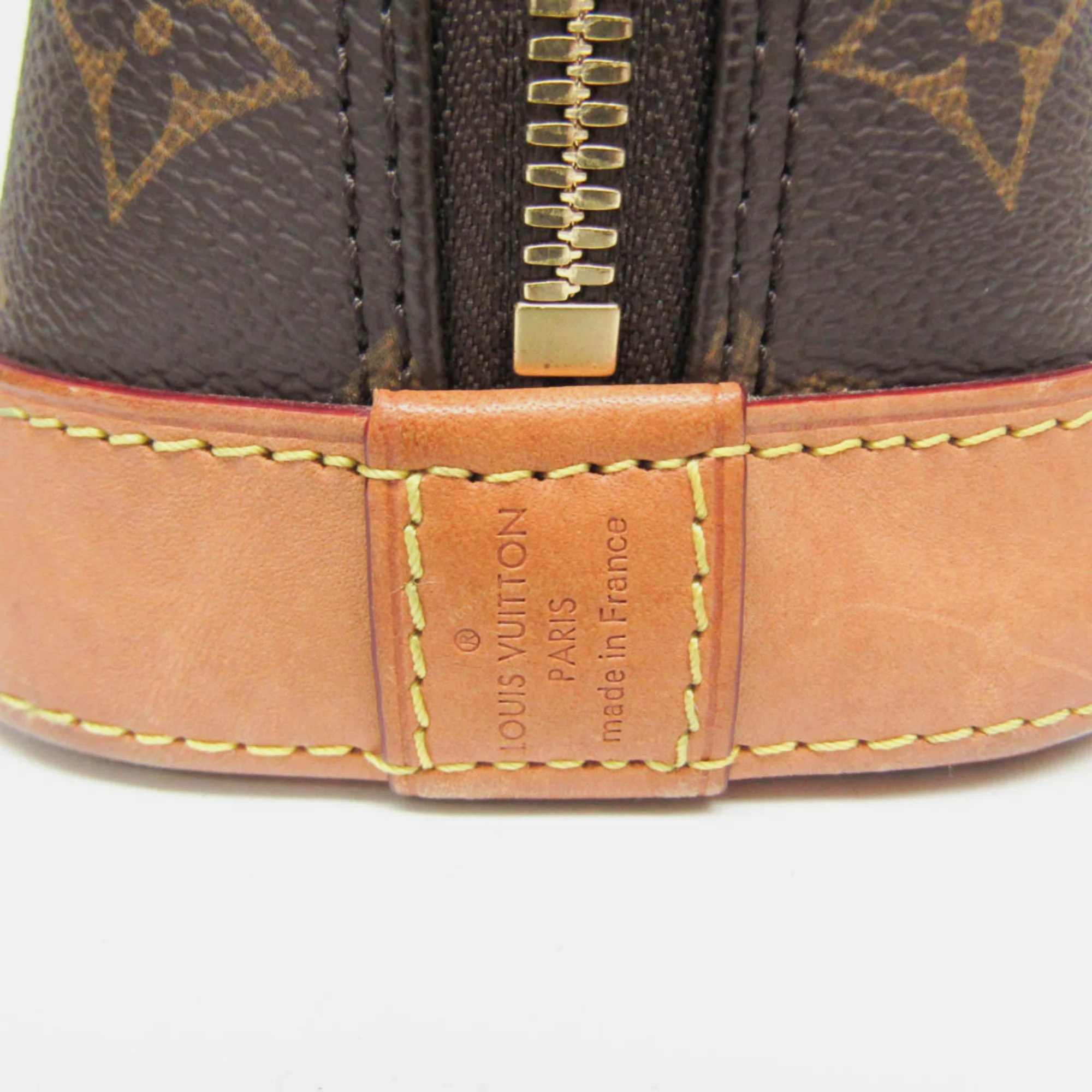 Louis Vuitton Brown Monogram Canvas Alma BB Top Handle Bag 