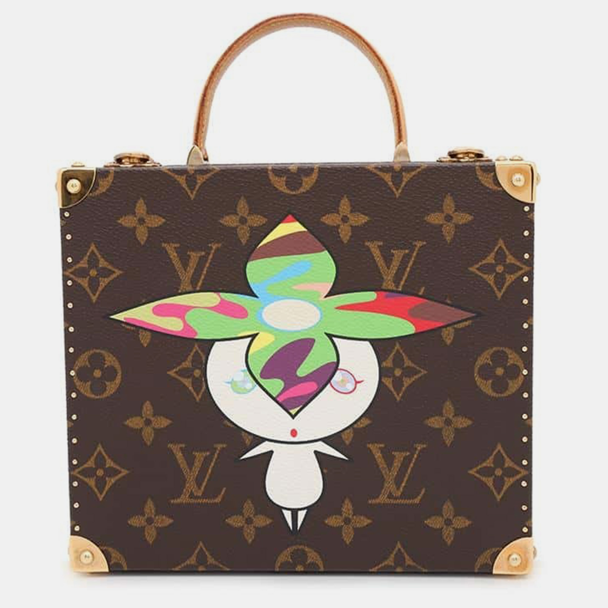 

Louis Vuitton Monogram Murakami Canvas Jewelry Box Limited Edition Bag, Brown