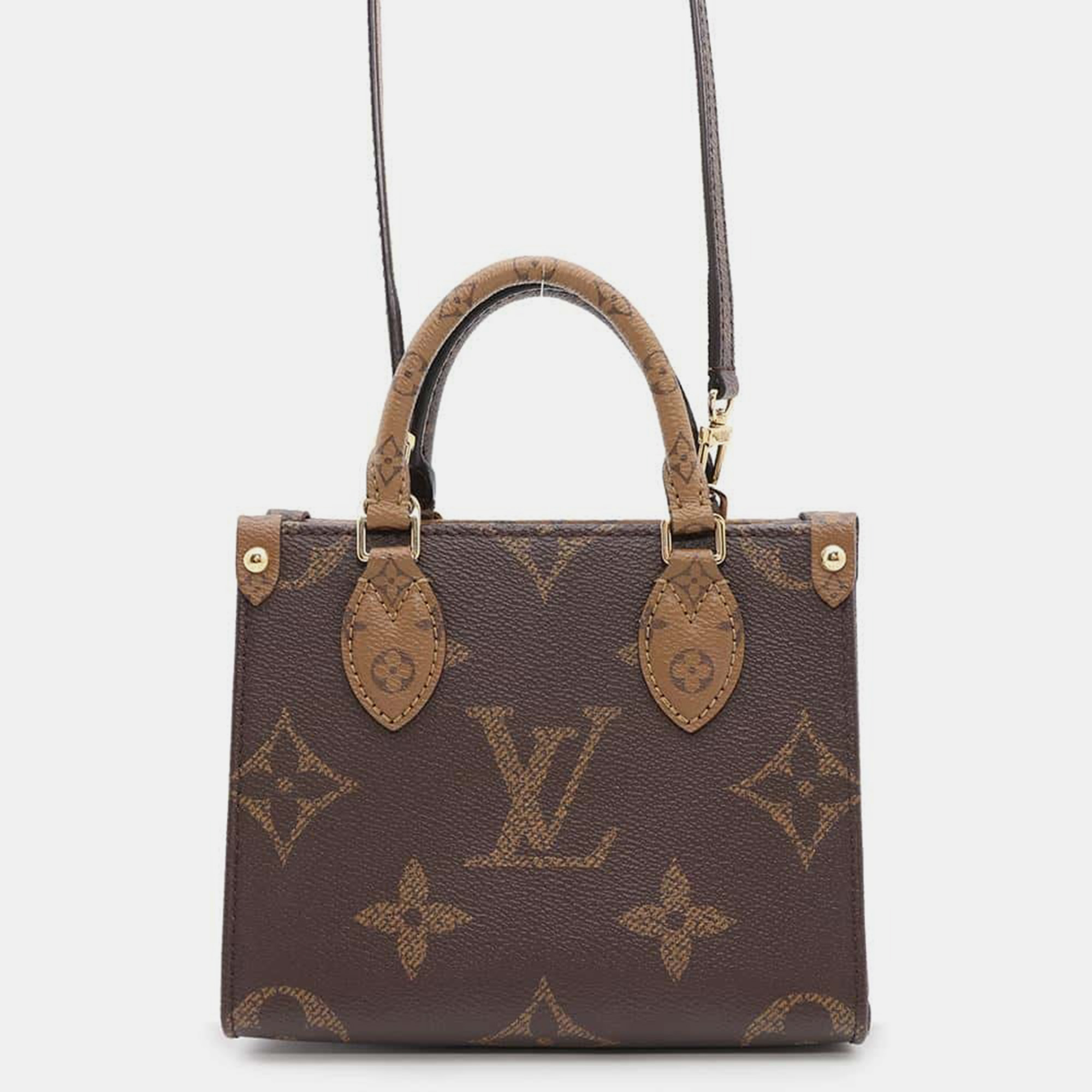 

Louis Vuitton Brown Monogram Reverse Canvas Onthego BB Bag