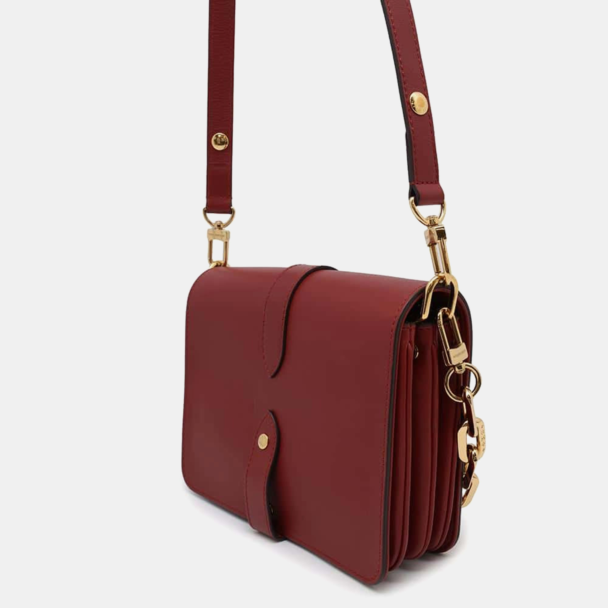 Louis Vuitton Red Calf Leather Rendezvous  Bag 