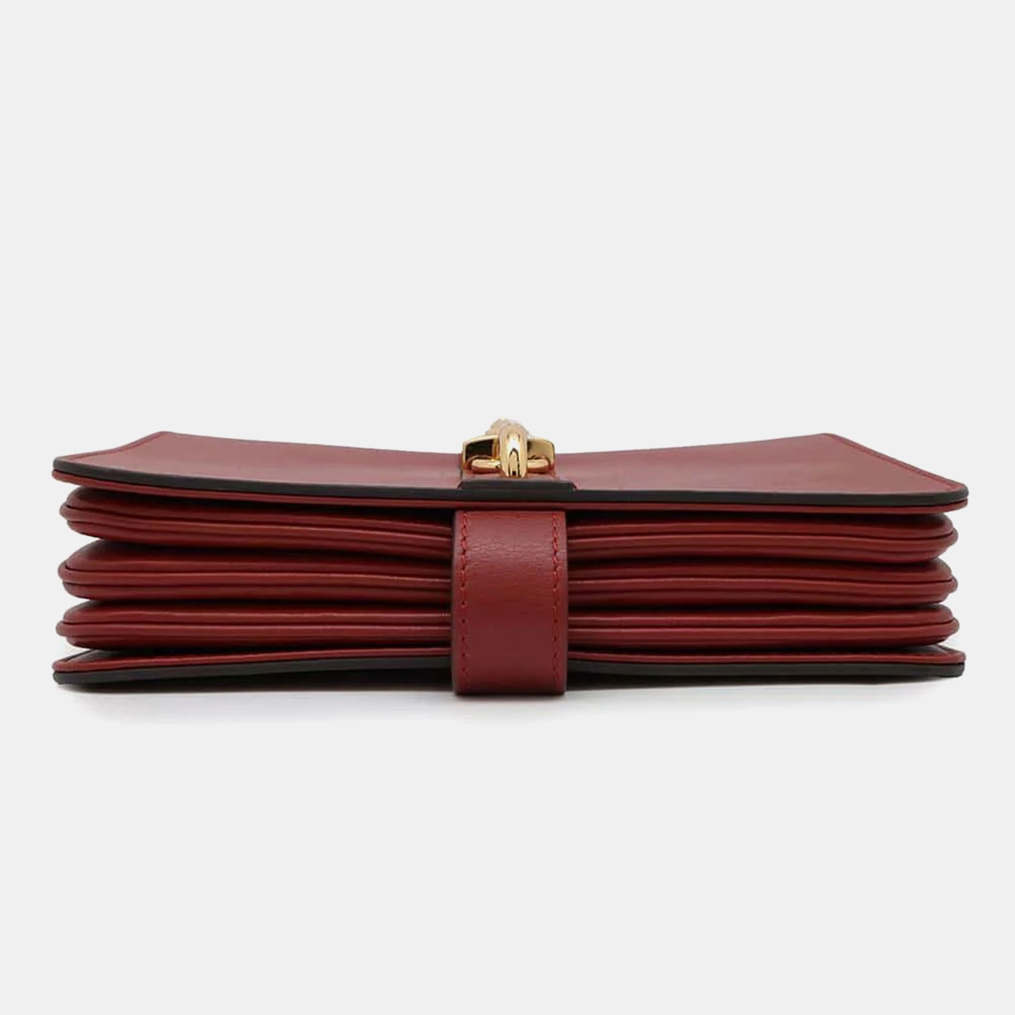 Louis Vuitton Red Calf Leather Rendezvous  Bag 