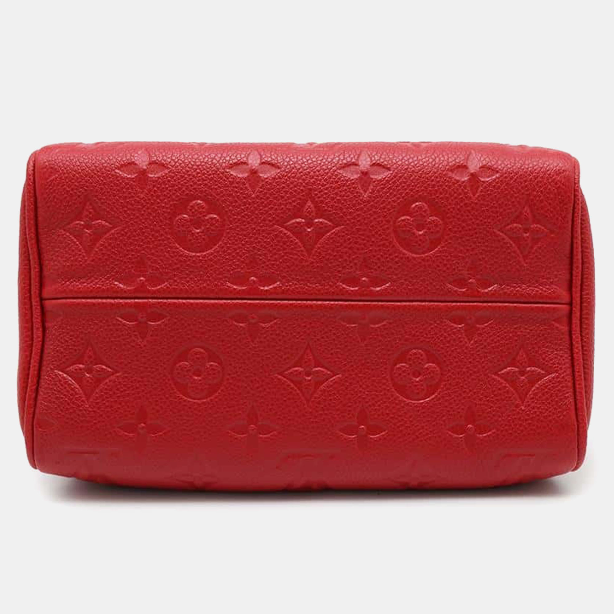 Louis Vuitton Red Monogram Empreinte Leather Speedy Bandouliere 20 Bag 