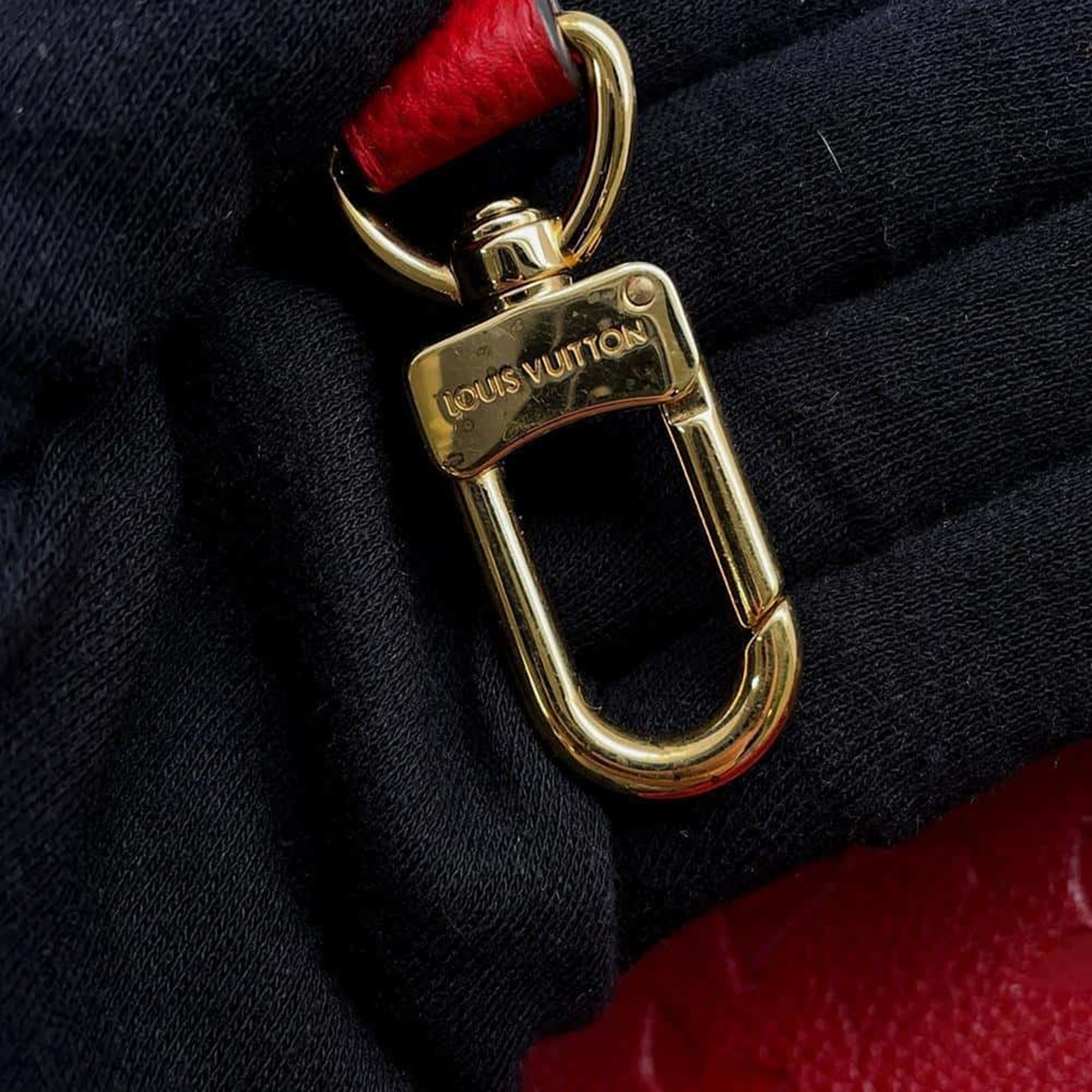Louis Vuitton Red Monogram Empreinte Leather Speedy Bandouliere 20 Bag 