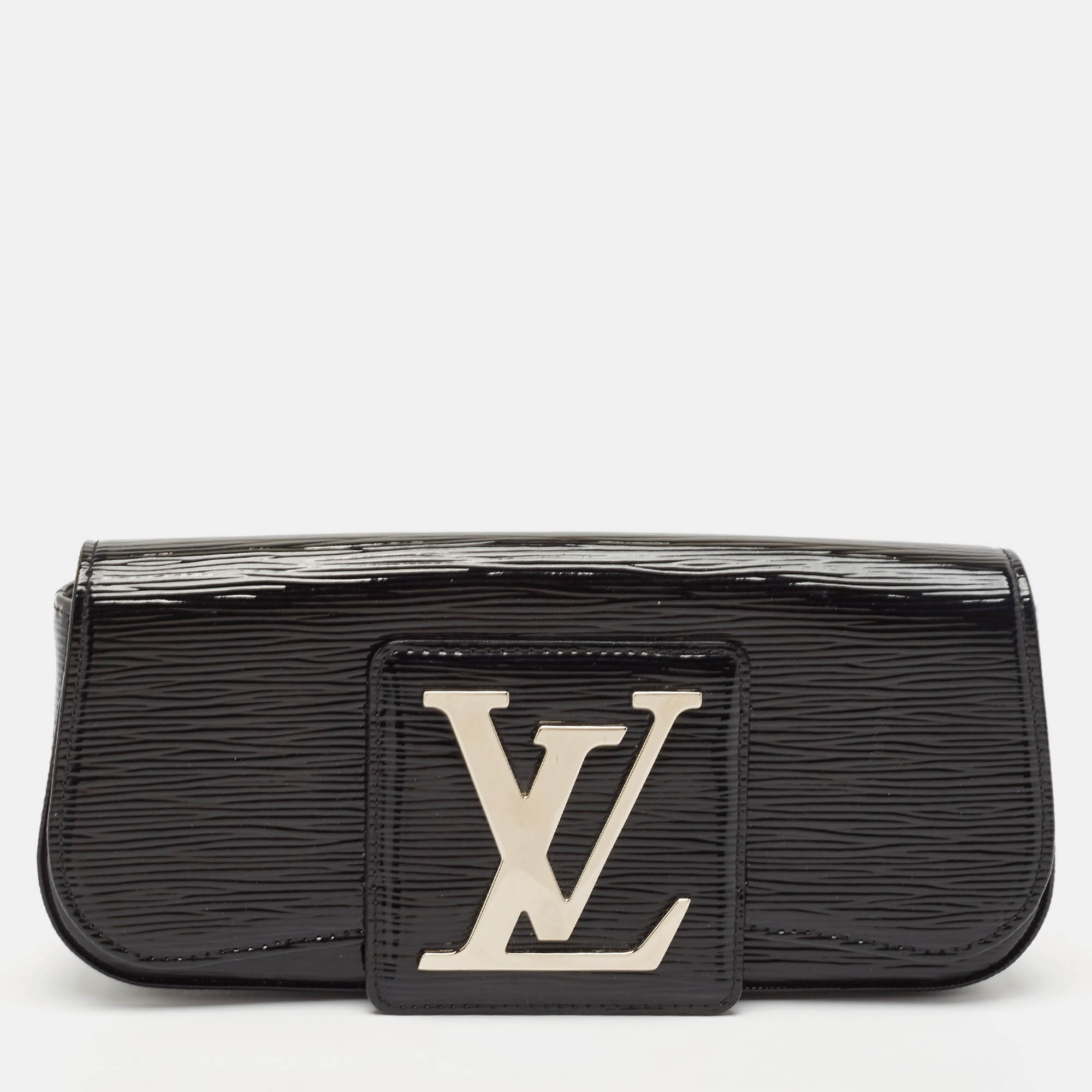 

Louis Vuitton Black Electric Epi Leather Sobe Clutch