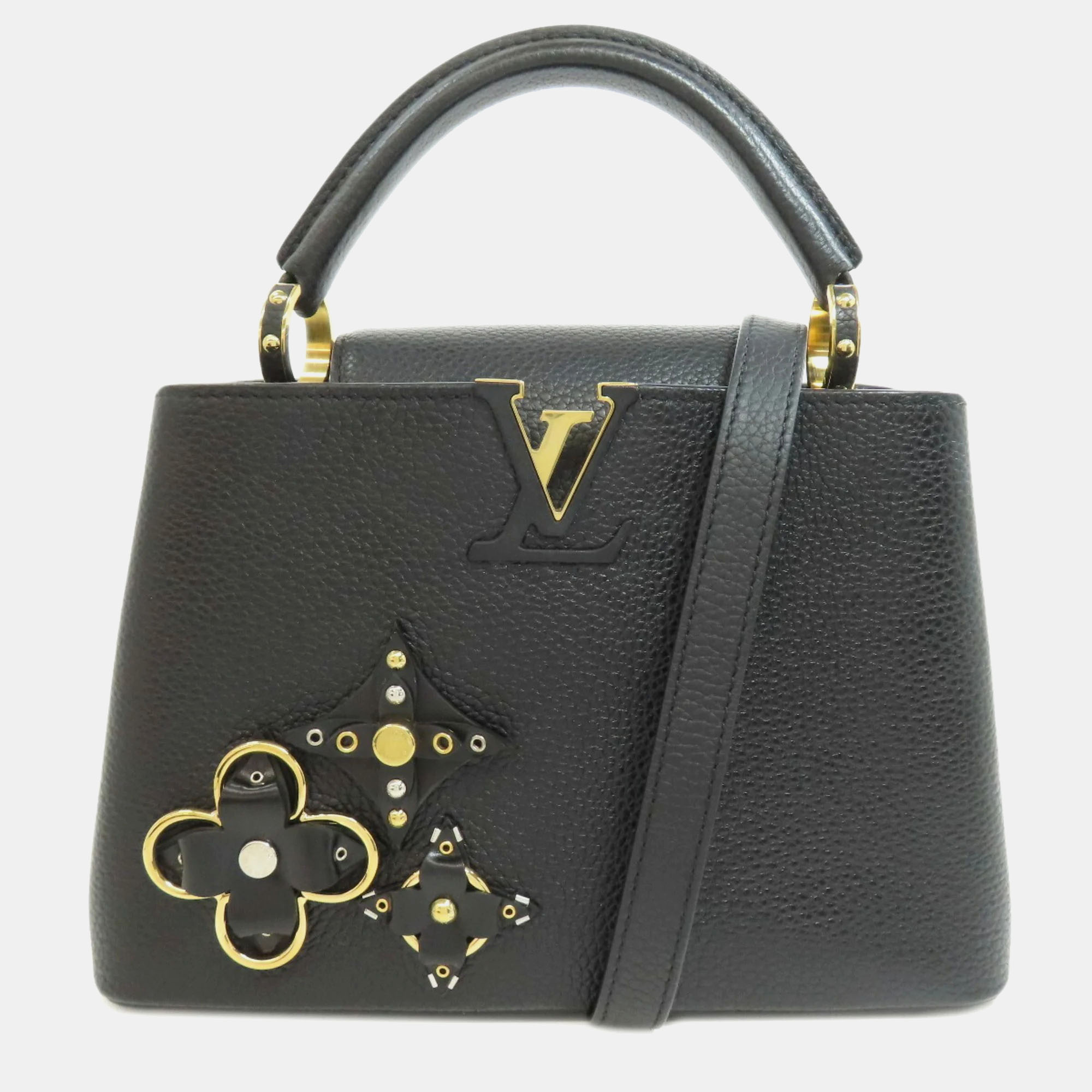 

Louis Vuitton Black Leather Capucines BB Handbag