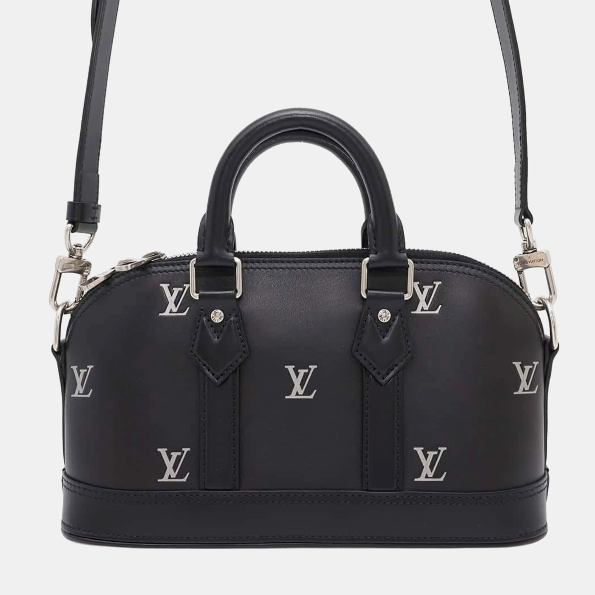 

Louis Vuitton Black Leather Alma East West Shoulder Bag