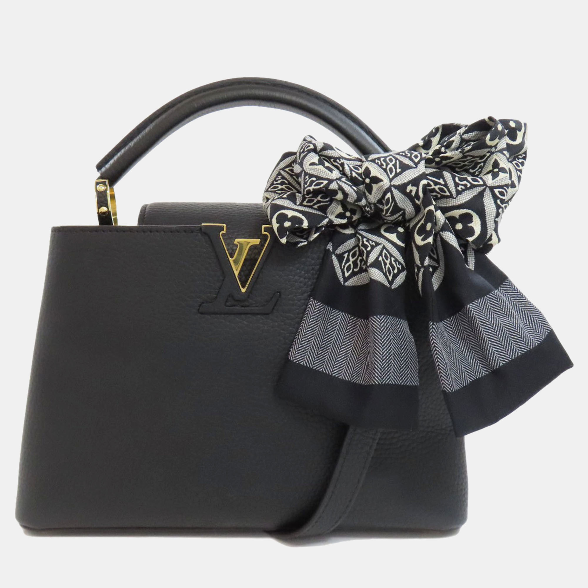 

Louis Vuitton Black Leather Capucines BB Handbag