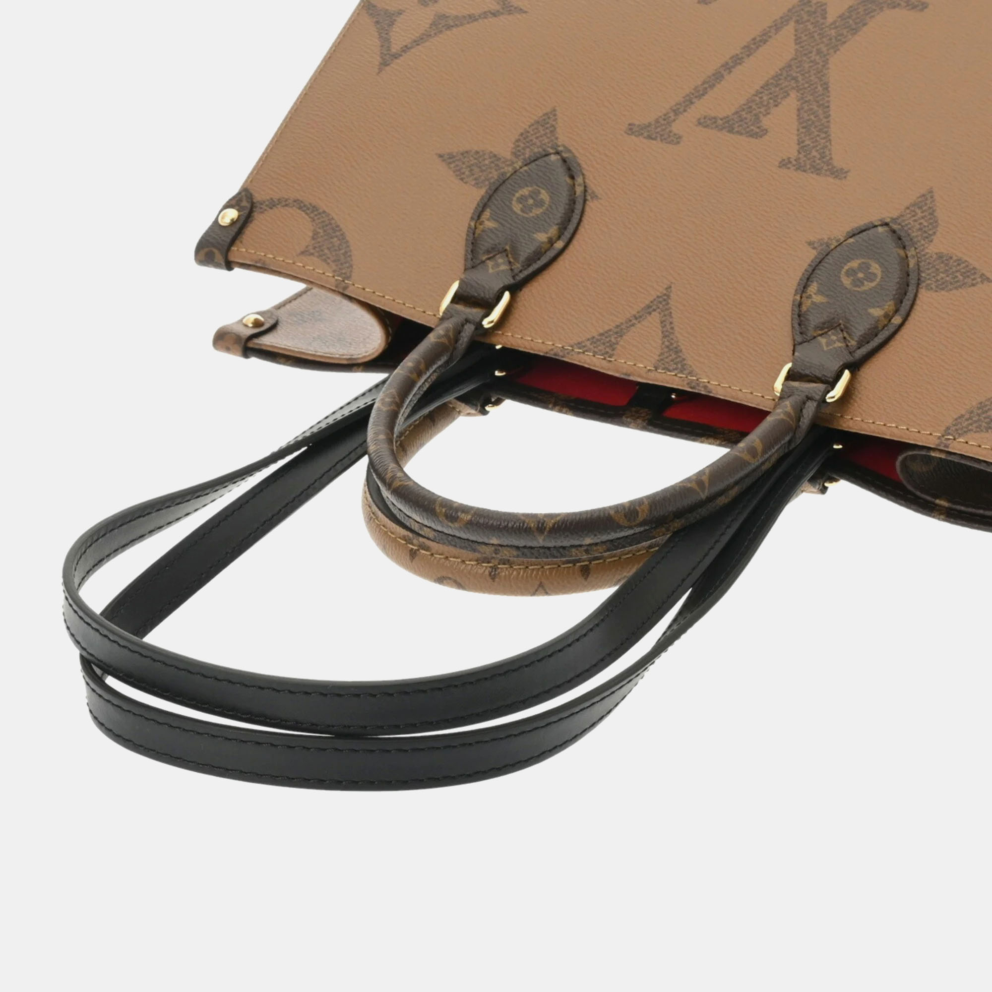 Louis Vuitton Brown Monogram Giant Canvas On The Go MM Handbag 