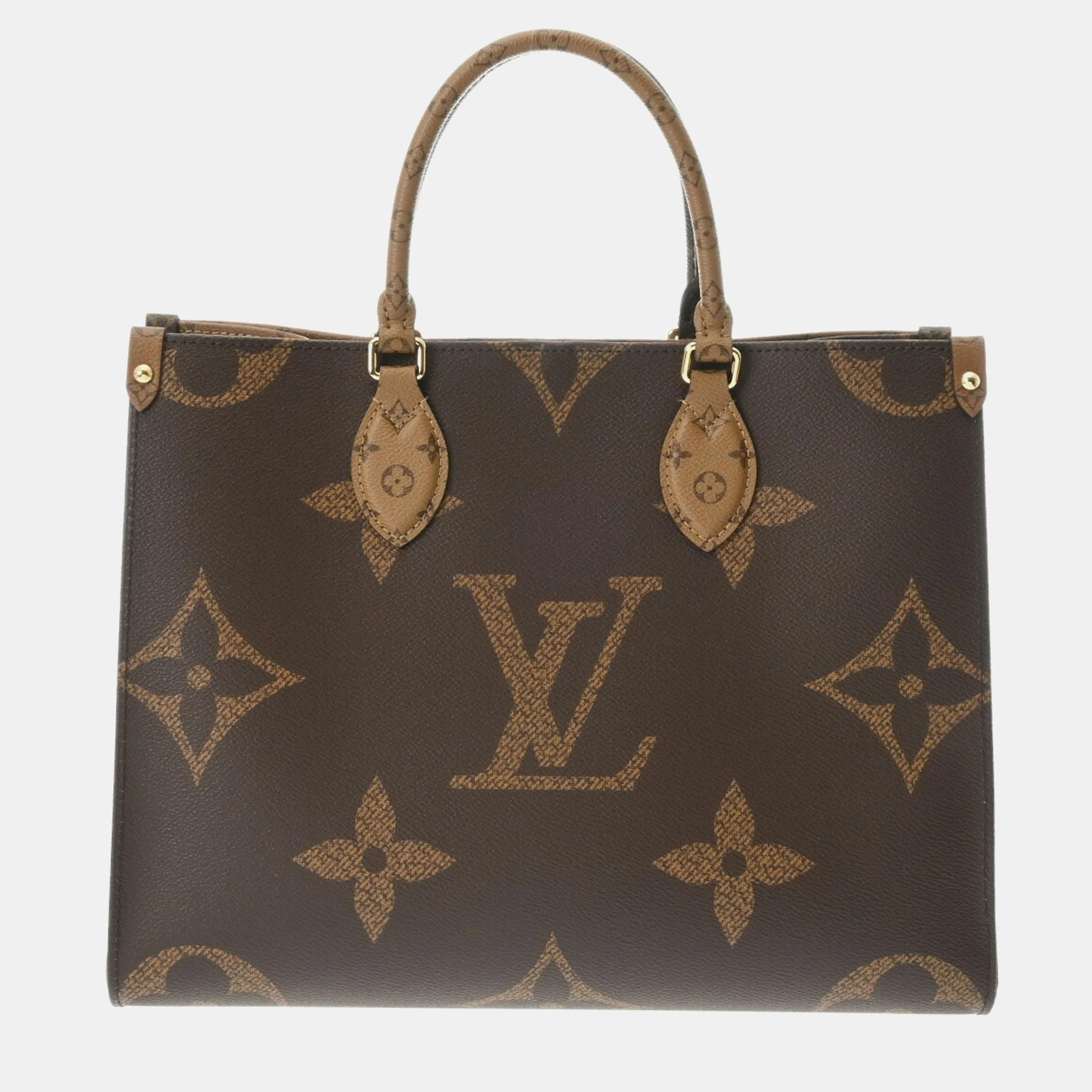 Louis Vuitton Brown Monogram Giant Canvas On The Go MM Handbag 