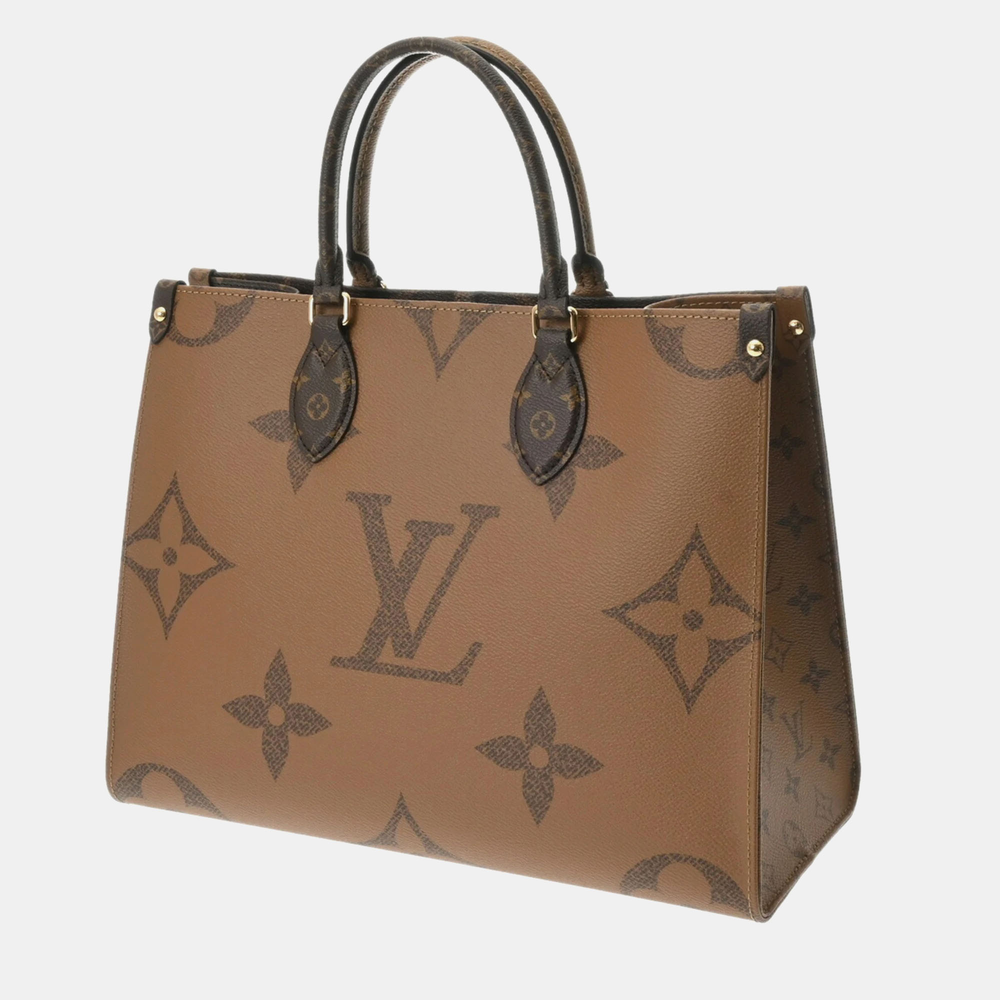 Louis Vuitton Brown Monogram Giant Canvas On The Go MM Handbag 