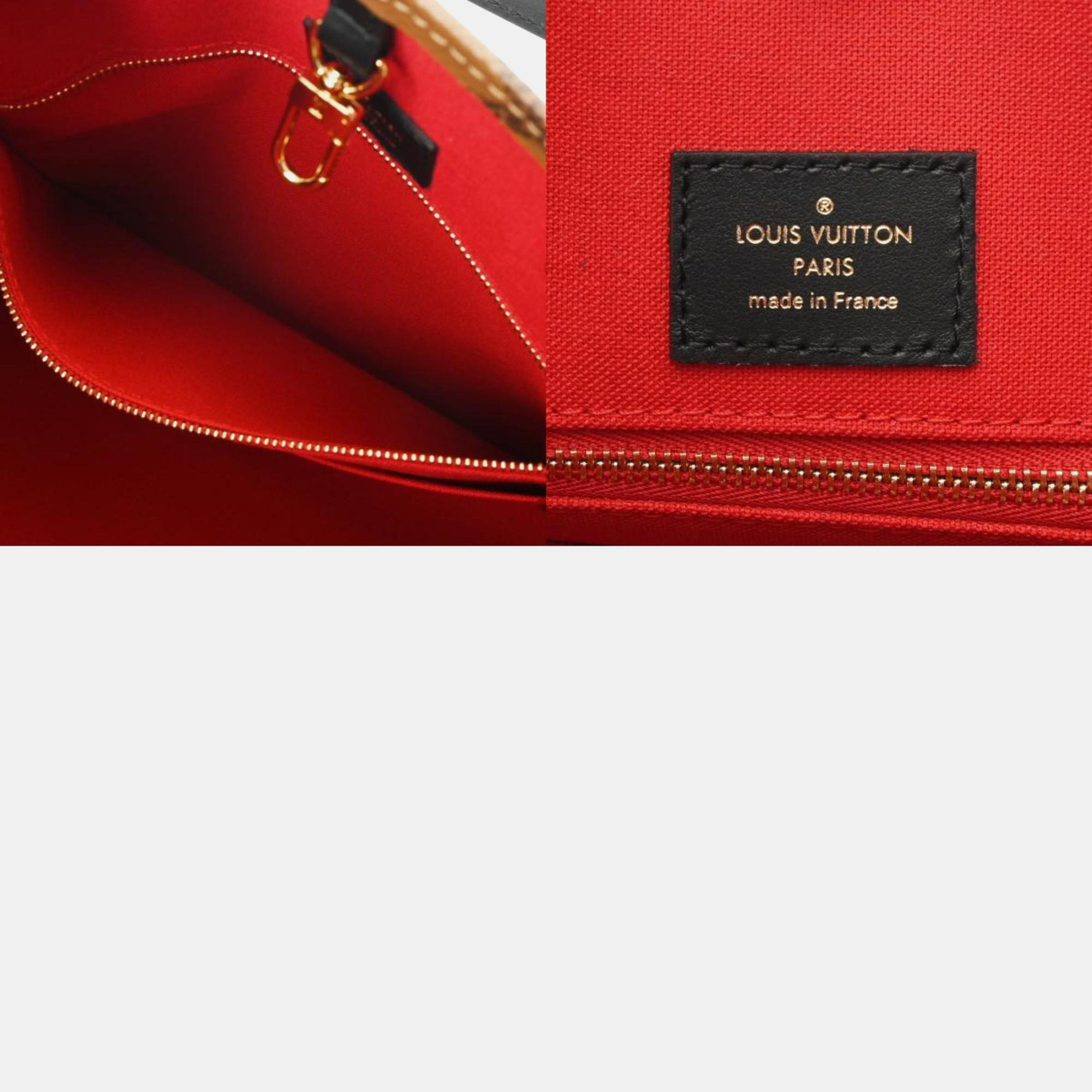 Louis Vuitton Brown Monogram Giant Canvas On The Go MM Handbag 