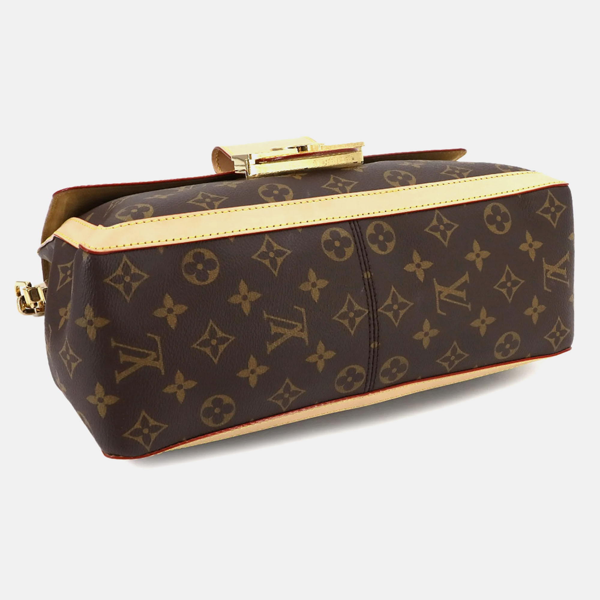 Louis Vuitton Brown Monogram Canvas Dauphine GM Shoulder Bag 
