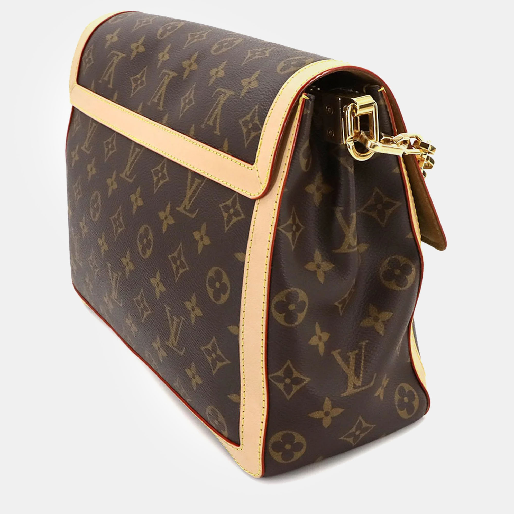 Louis Vuitton Brown Monogram Canvas Dauphine GM Shoulder Bag 