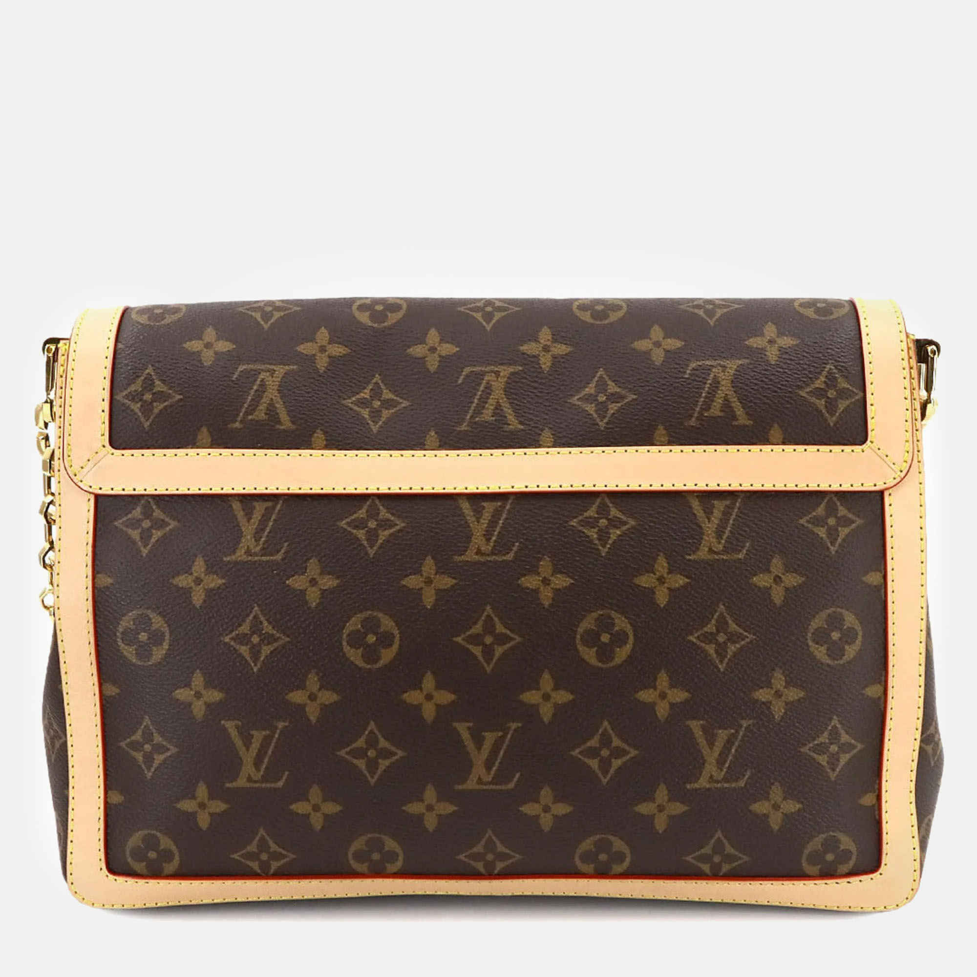 Louis Vuitton Brown Monogram Canvas Dauphine GM Shoulder Bag 