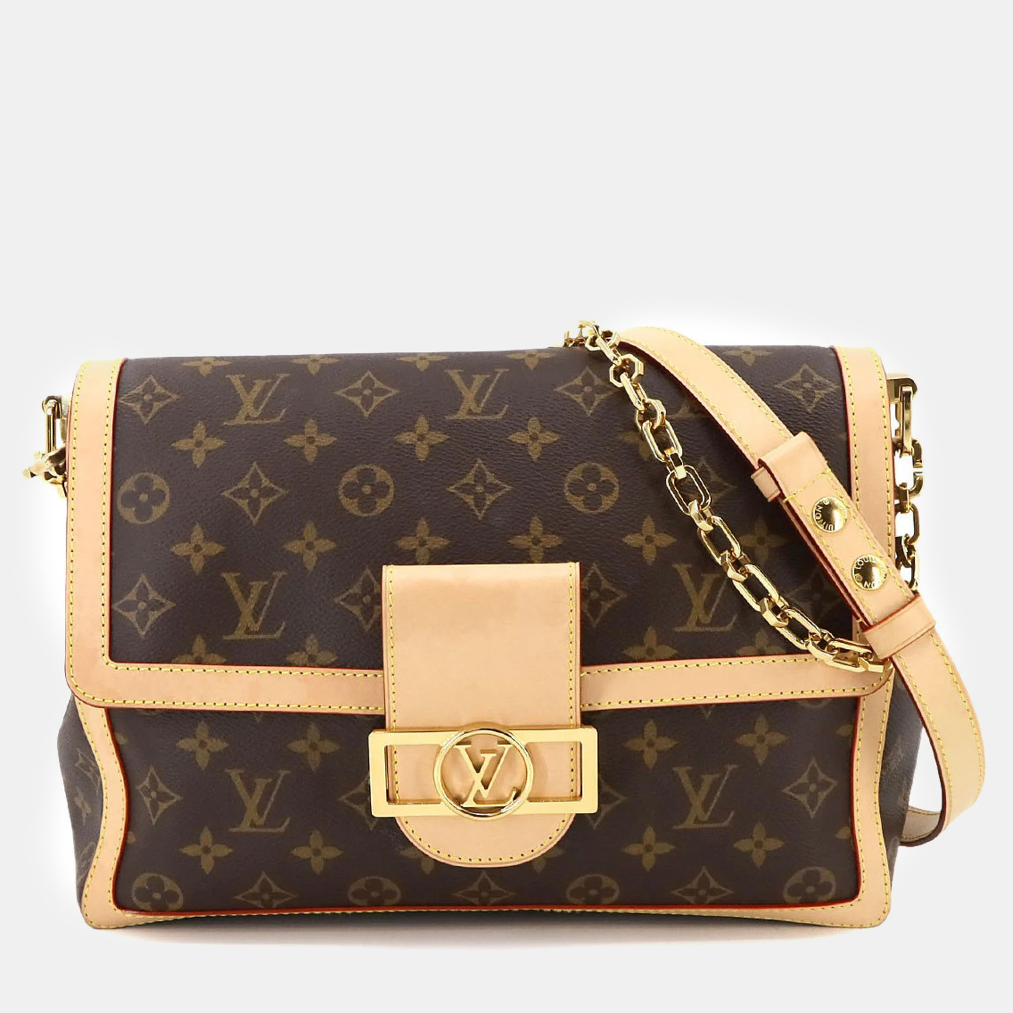 

Louis Vuitton Brown Monogram Canvas Dauphine GM Shoulder Bag