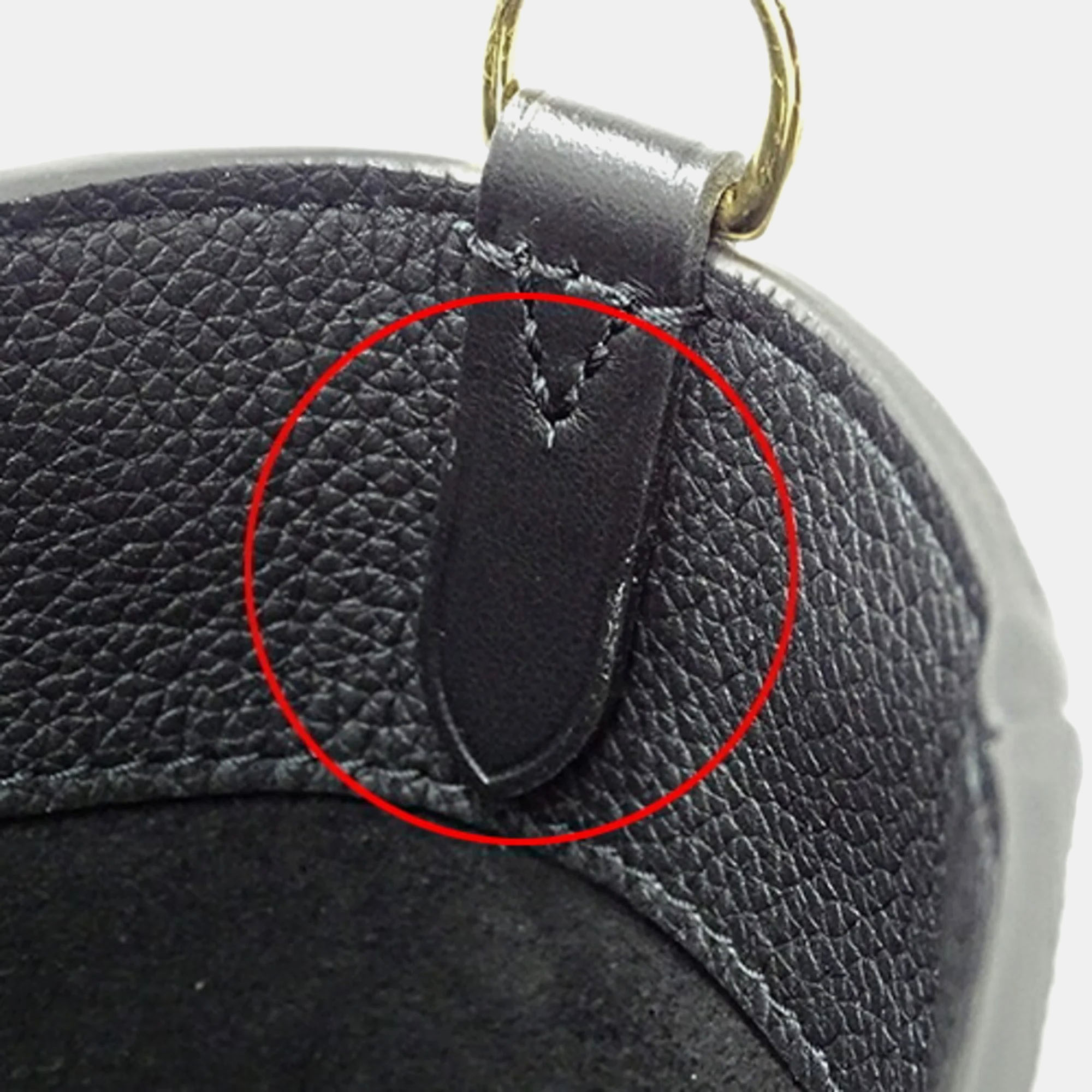 Louis Vuitton Black Brown Leather On My Side Handbag 