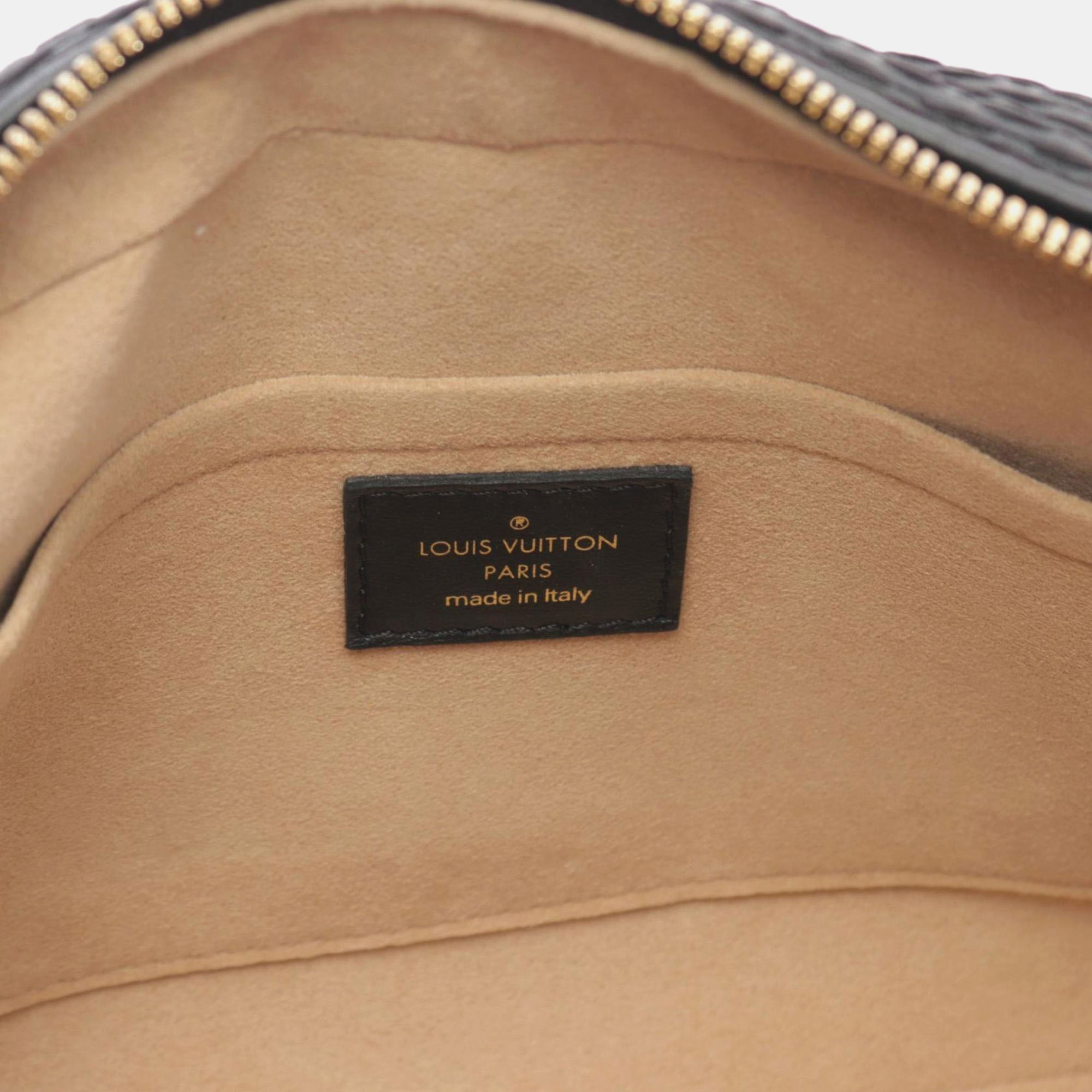 Louis Vuitton Black Leather Pochette Troca Shoulder Bag 