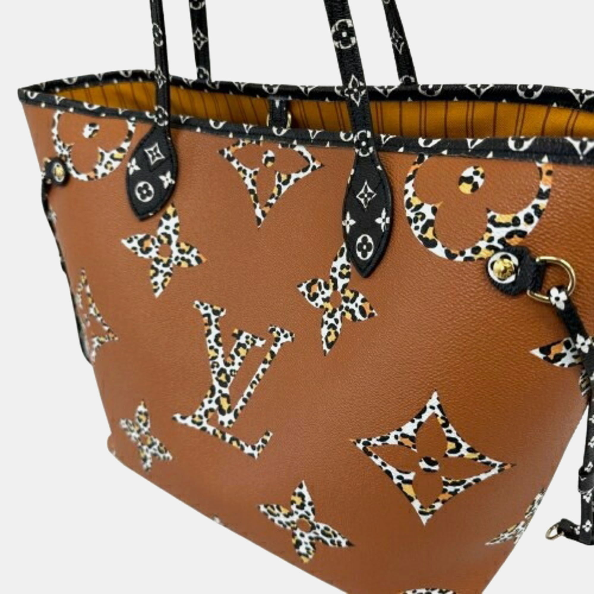 Louis Vuitton Brown Monogram Canvas Giant Jungle Neverfull MM Tote Bag 