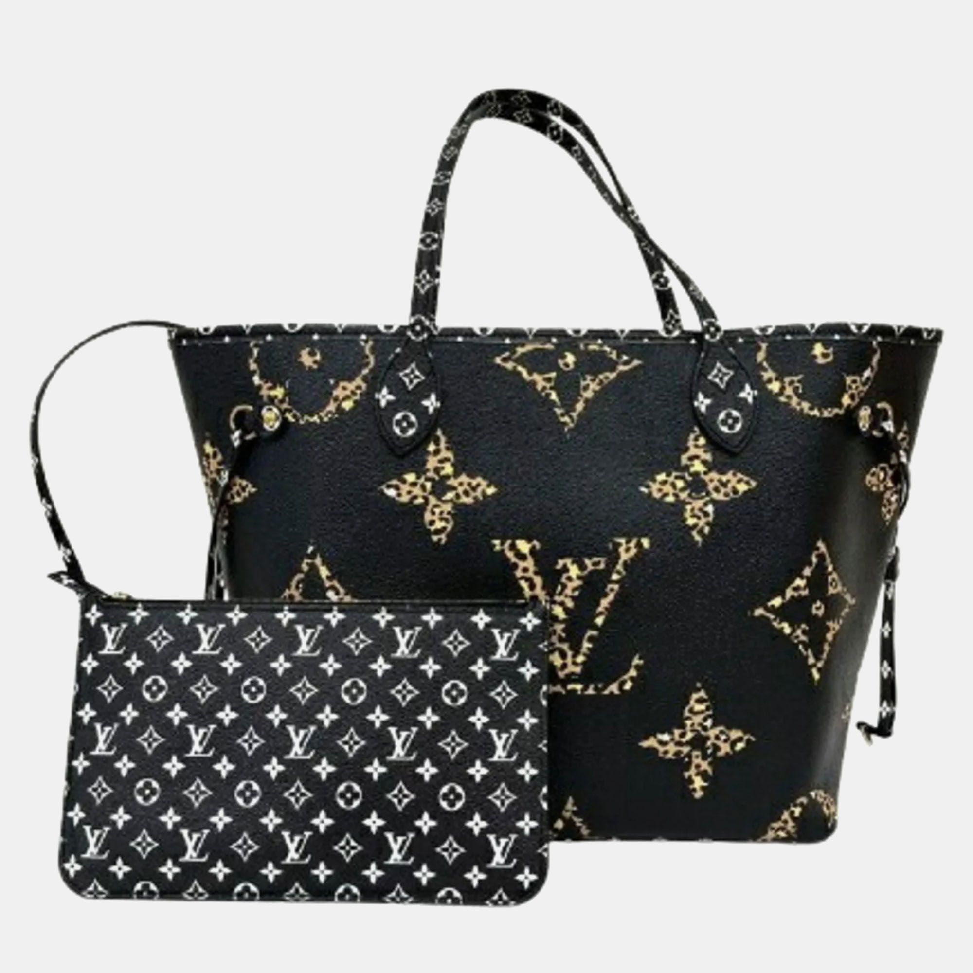 

Louis Vuitton Brown Monogram Canvas Giant Jungle Neverfull MM Tote Bag