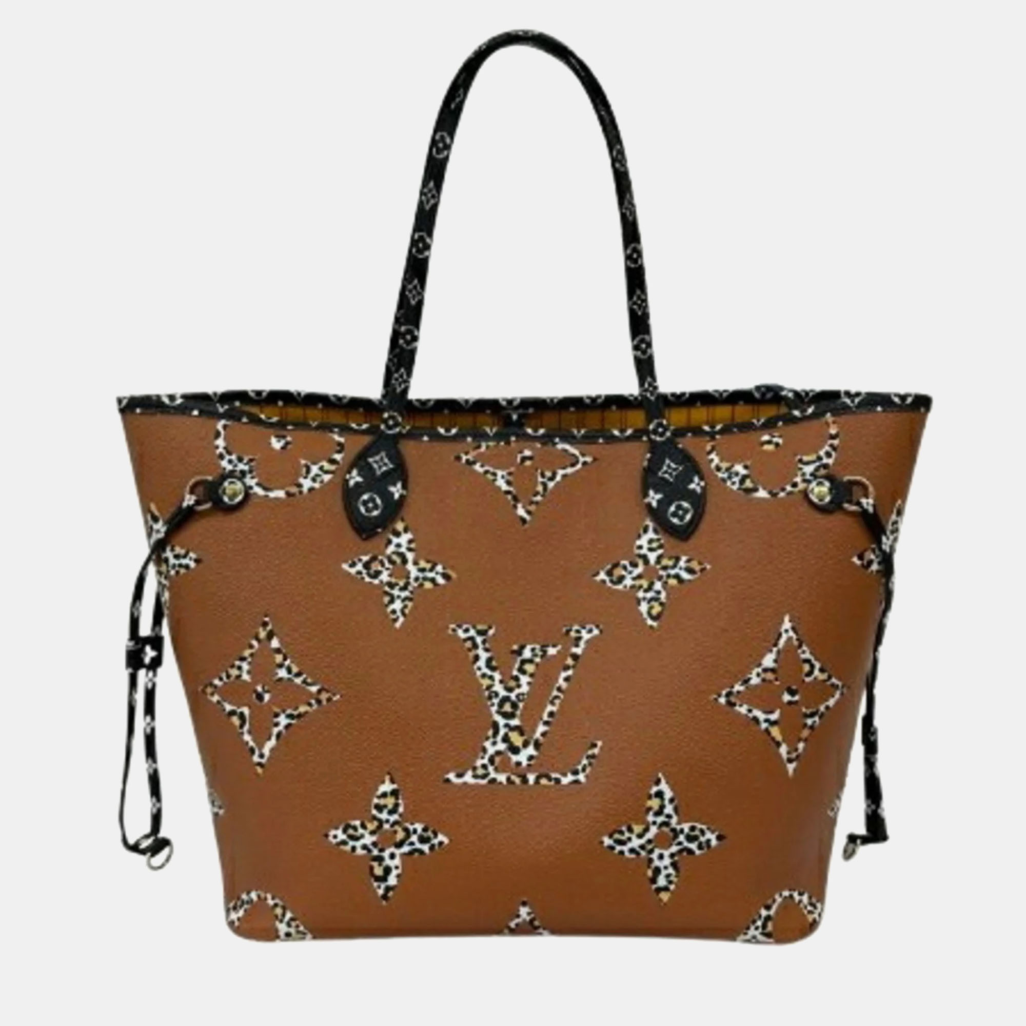Louis Vuitton Brown Monogram Canvas Giant Jungle Neverfull MM Tote Bag 