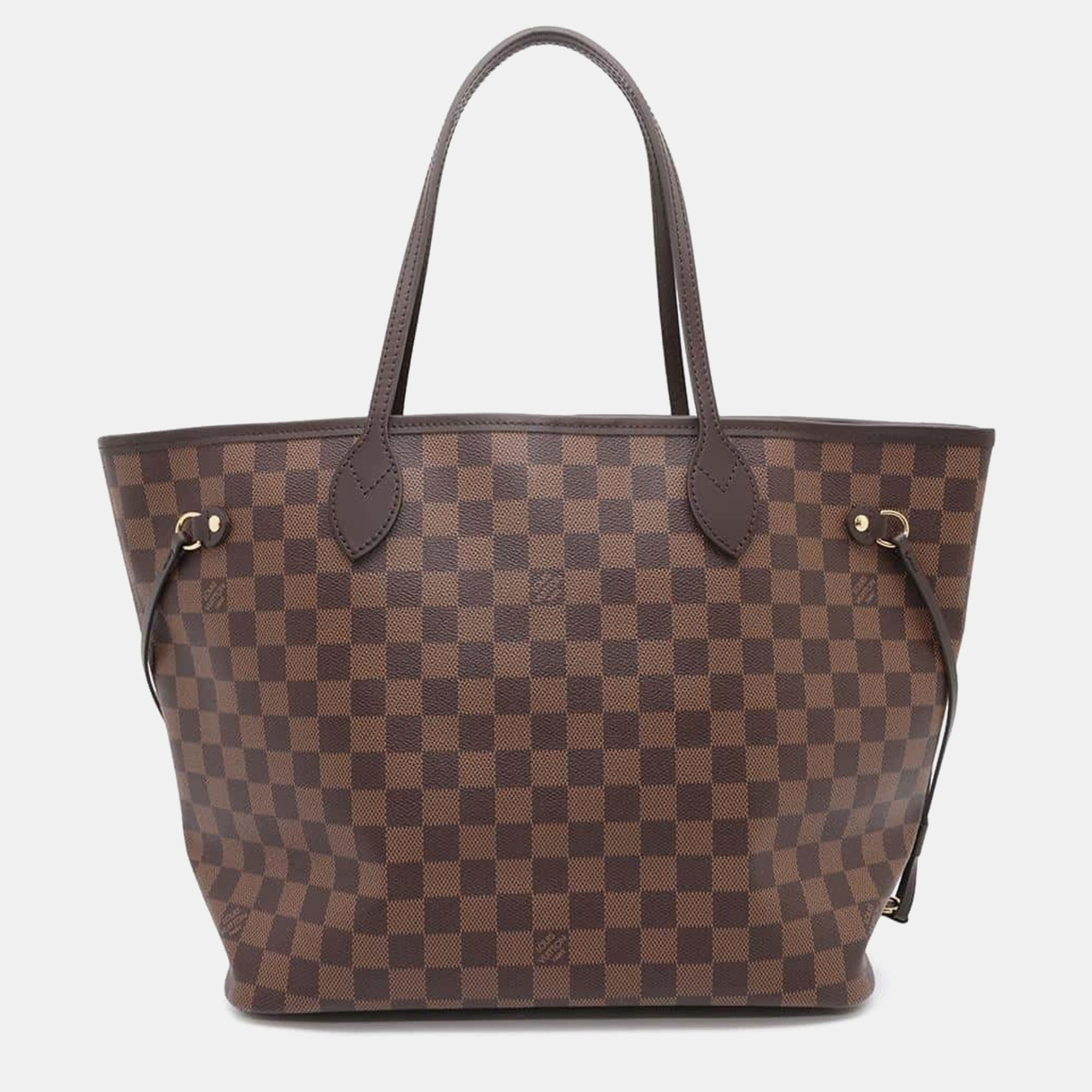 

Louis Vuitton Brown Damier Ebene Canvas Neverfull MM Tote Bag