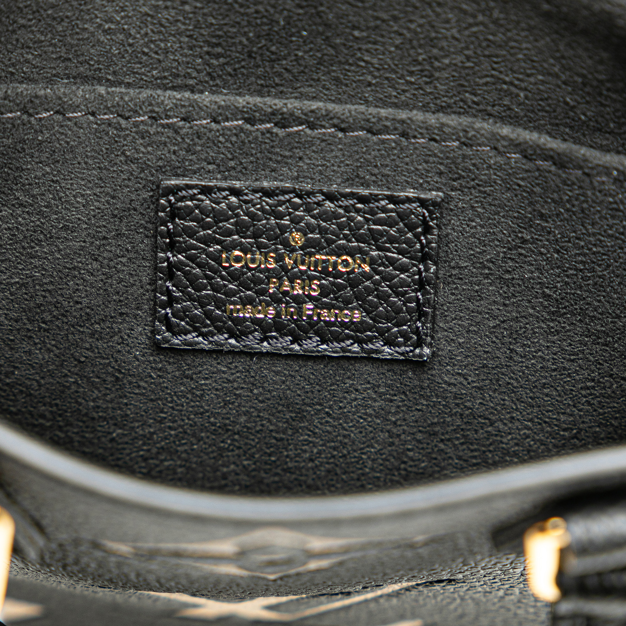 Louis Vuitton Black Bicolor Monogram Empreinte Petit Sac Plat 