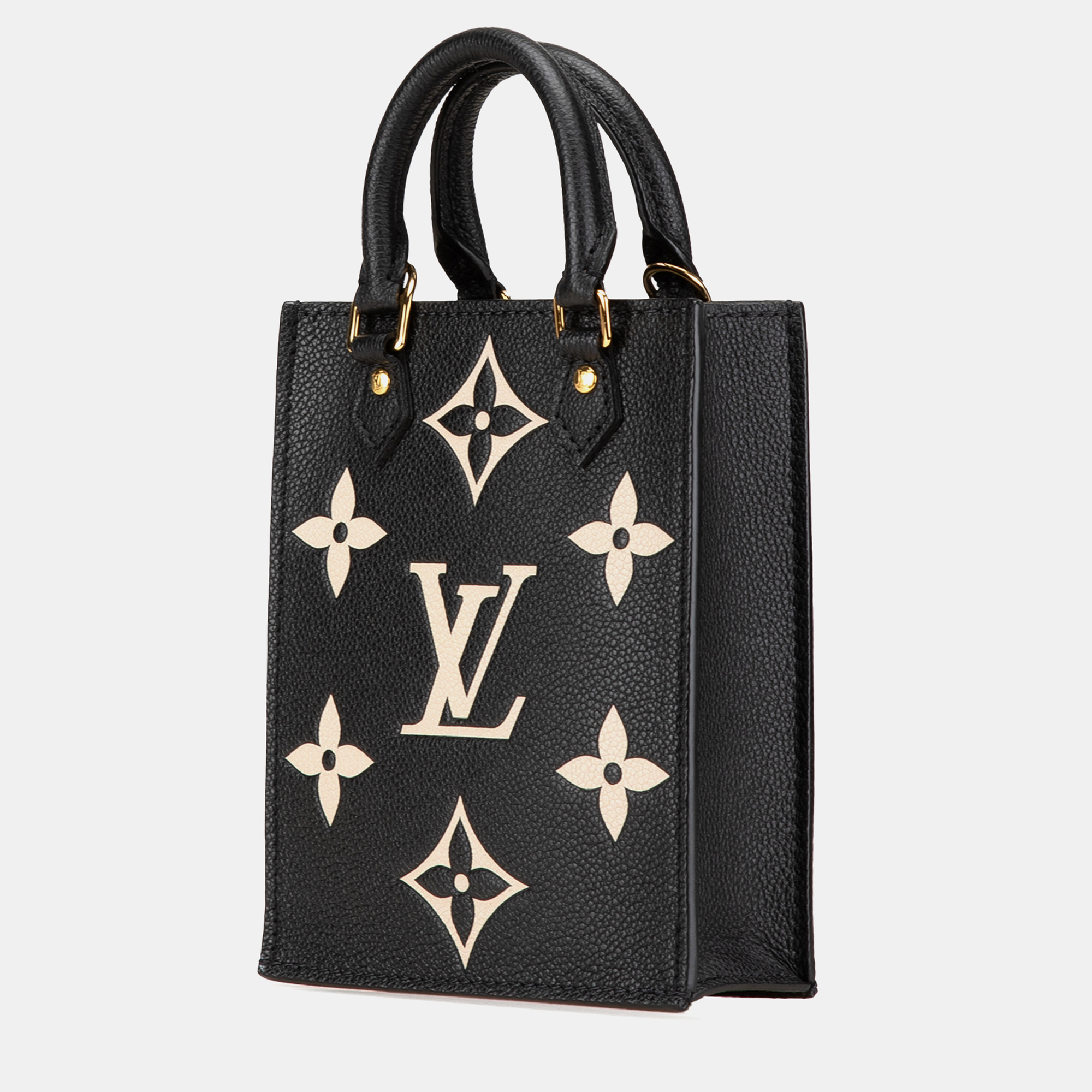 Louis Vuitton Black Bicolor Monogram Empreinte Petit Sac Plat 