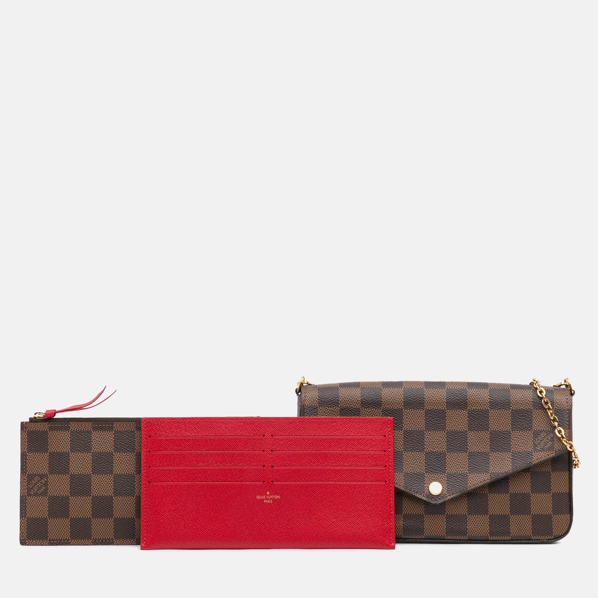 Louis Vuitton Brown Damier Ebene Pochette Felicie 