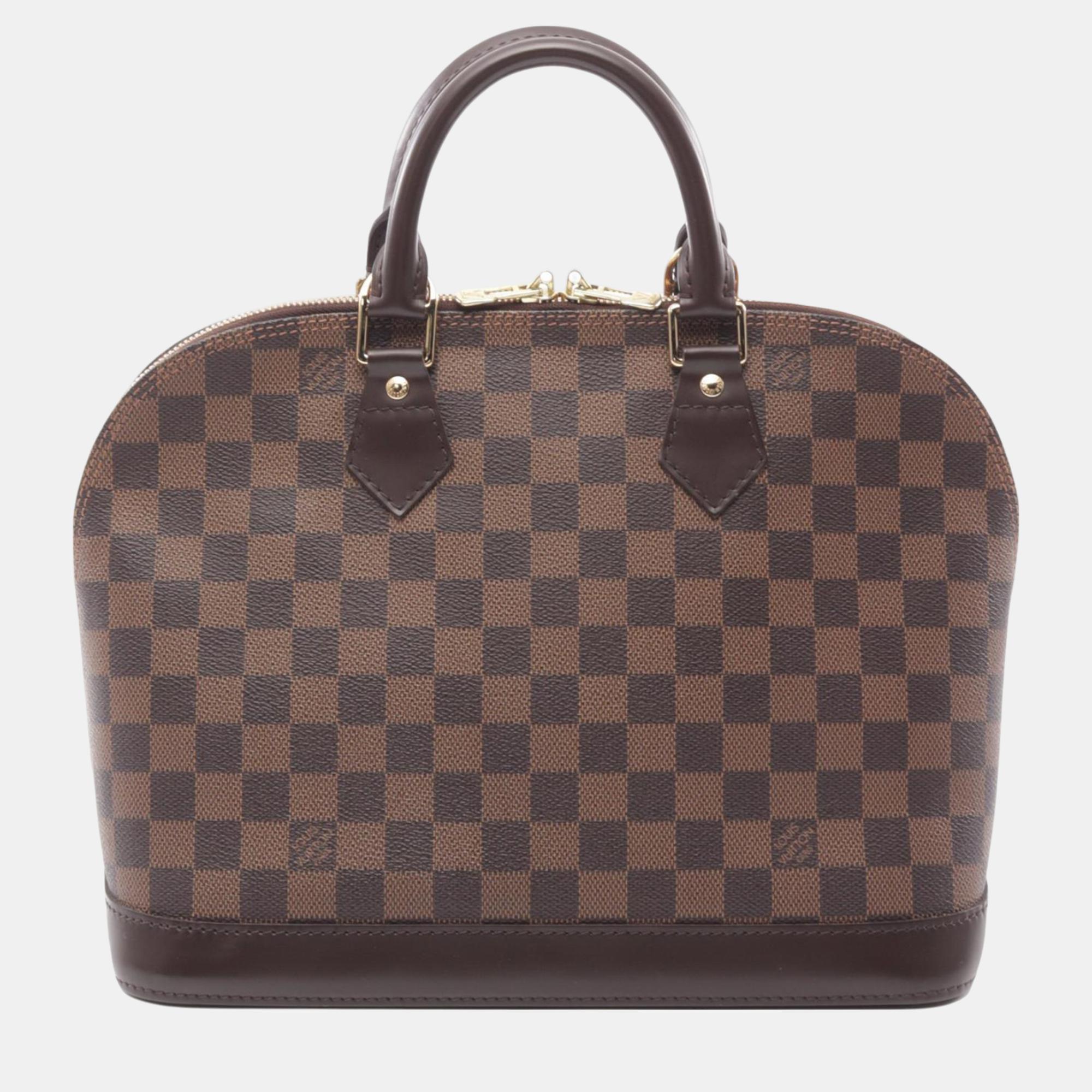 

Louis Vuitton Brown Damier Ebene Alma MM