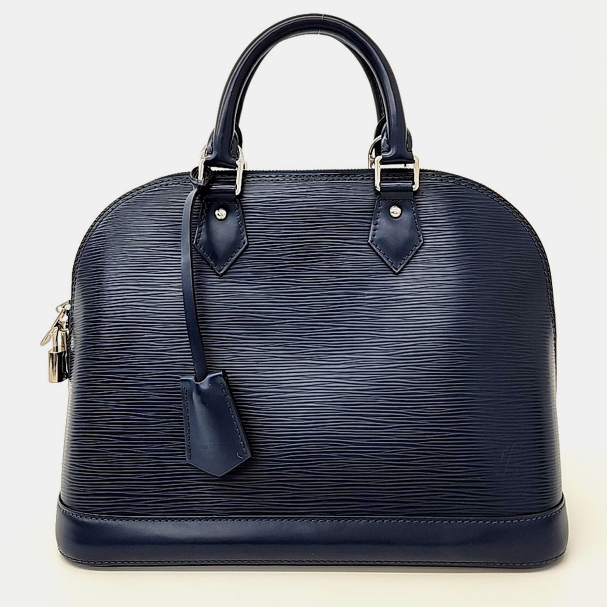 

Louis Vuitton Navy Blue Leather Epi Alma PM bag