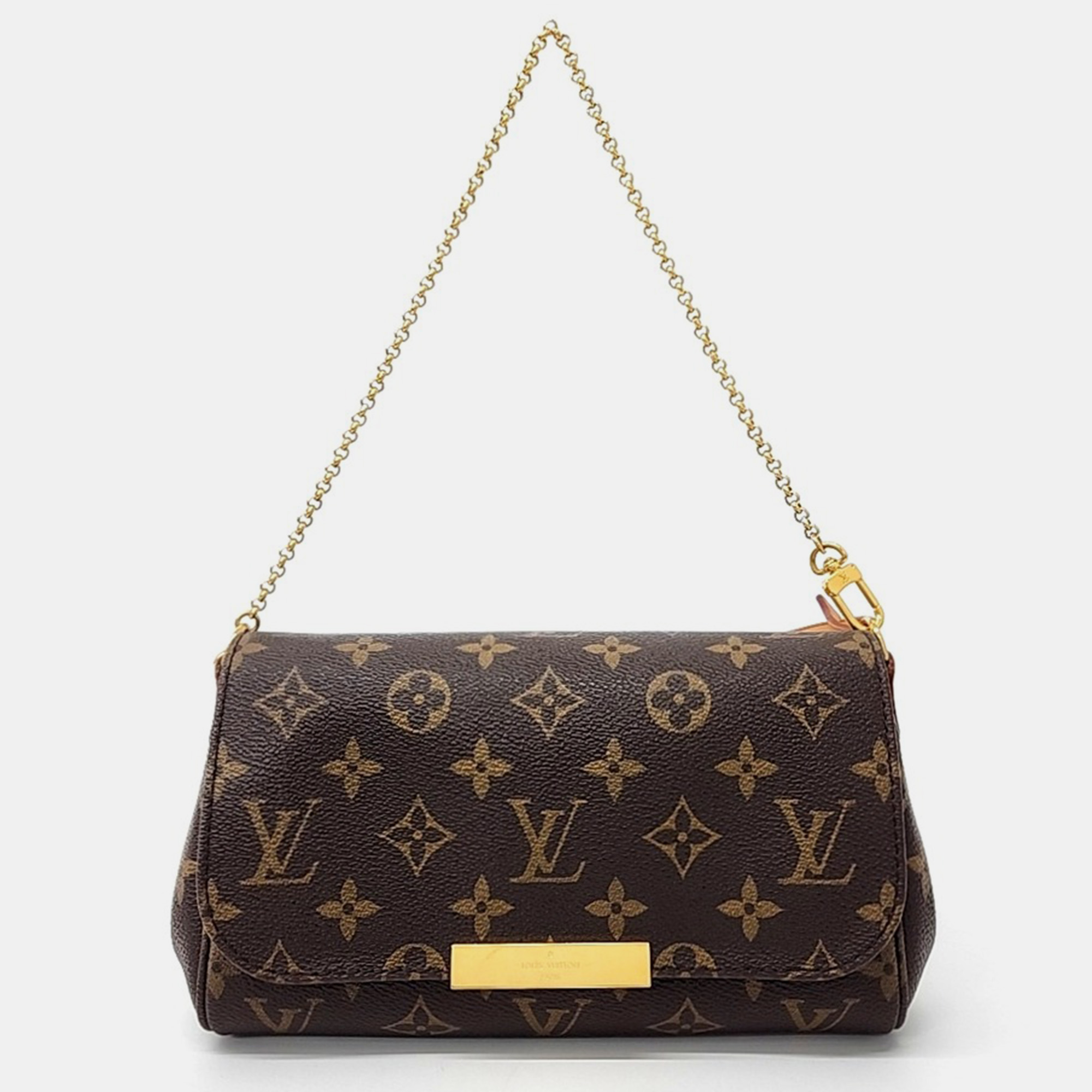 

Louis Vuitton Brown PVC Monogram Favorite PM Bag