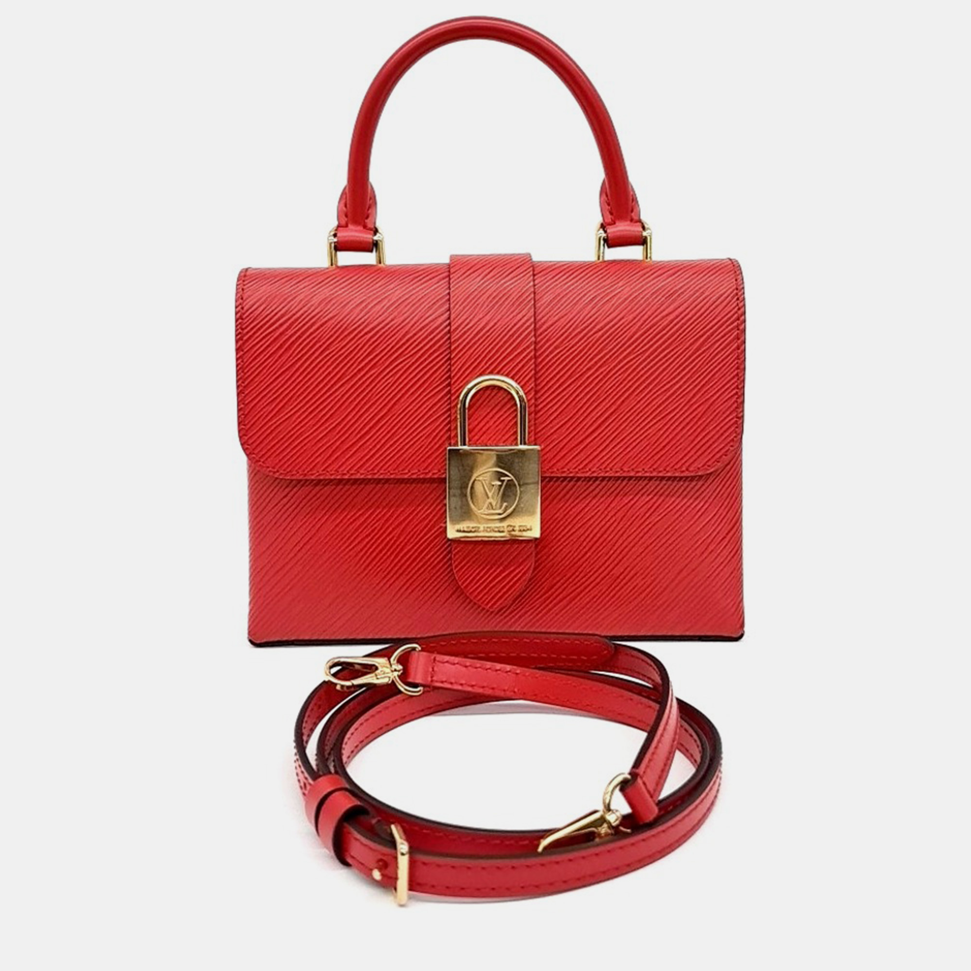 

Louis Vuitton Red Leather Rocky BB Bag