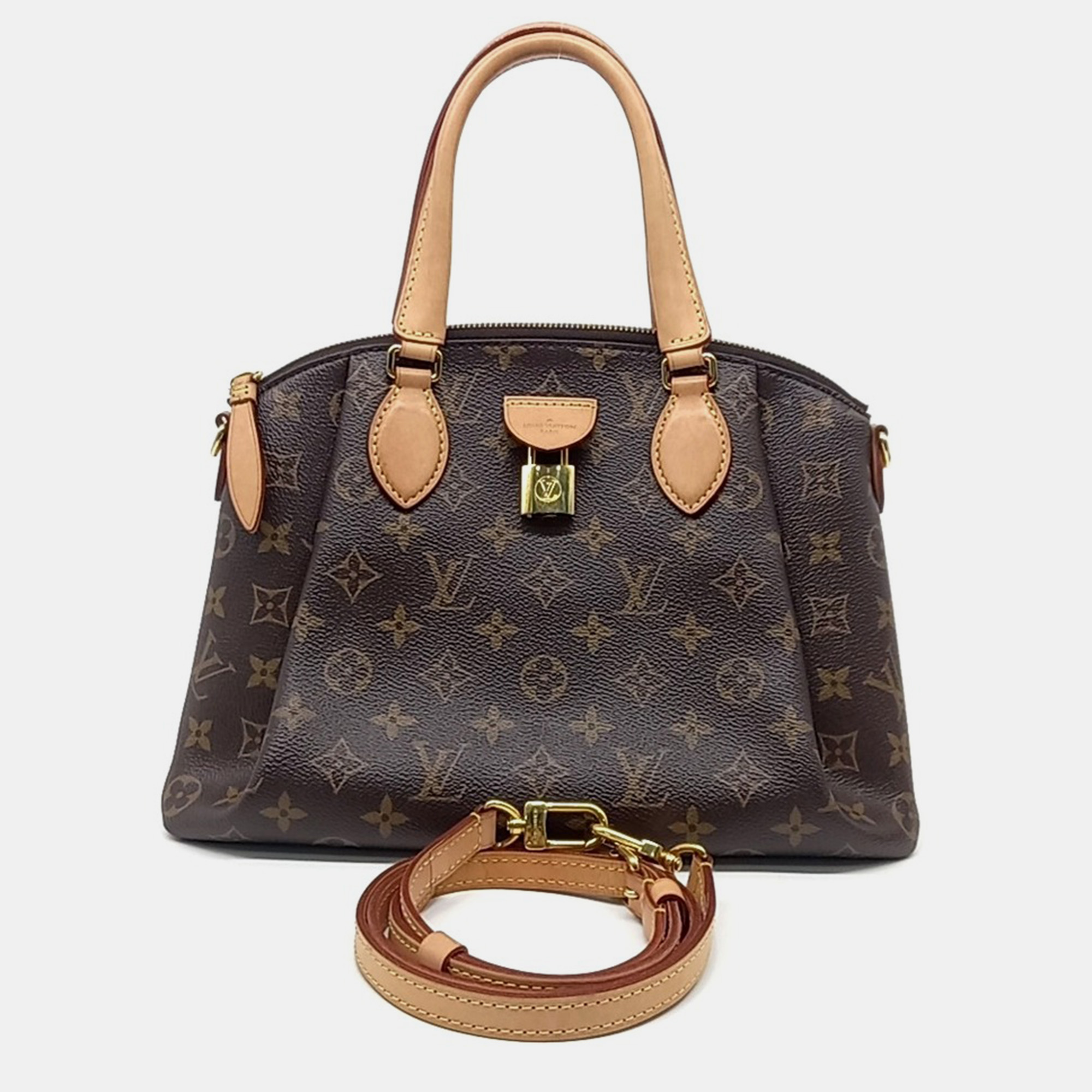 

Louis Vuitton Brown Leather Rivoli PM Bag