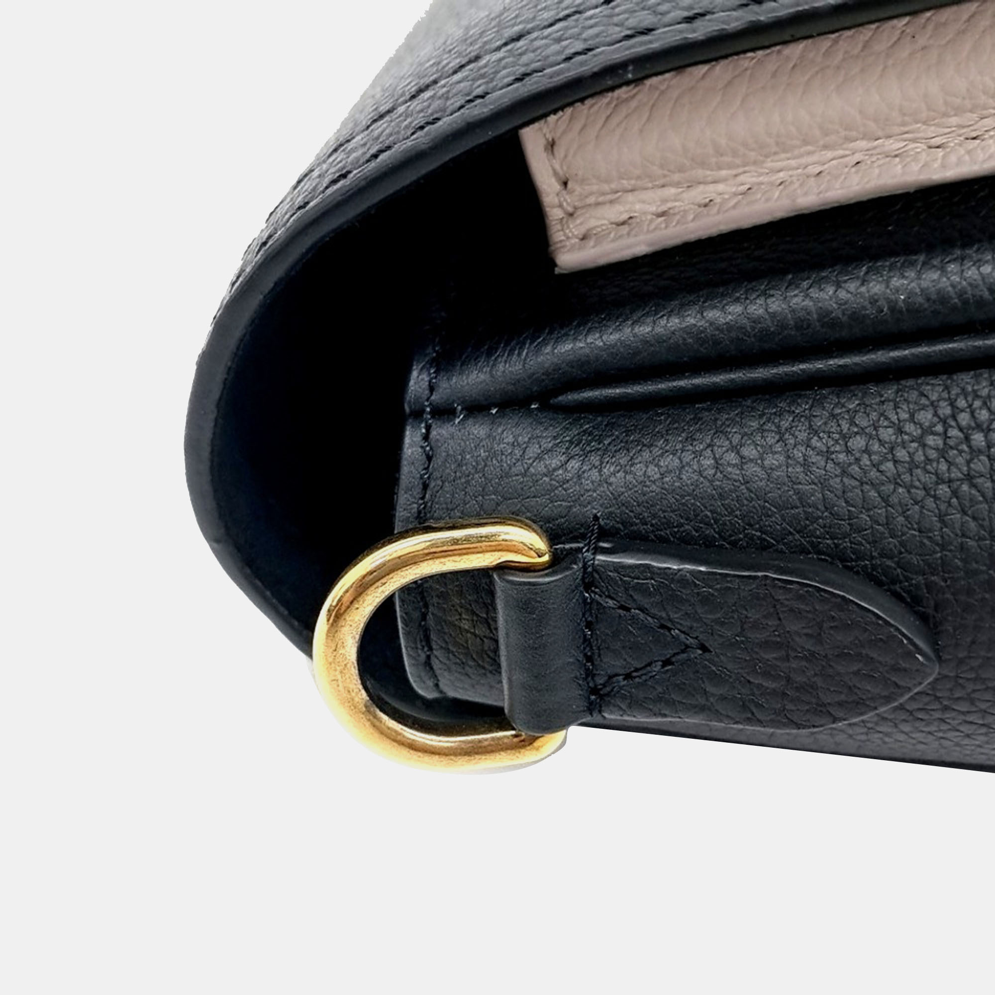 Louis Vuitton Black Pink White Leather Lock Me Tender Bag 