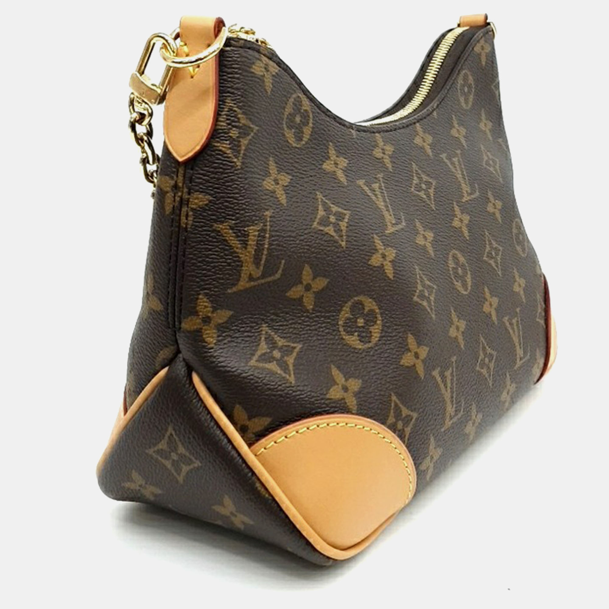 Louis Vuitton Brown Coated Canvas Monogram Boulogne bag 