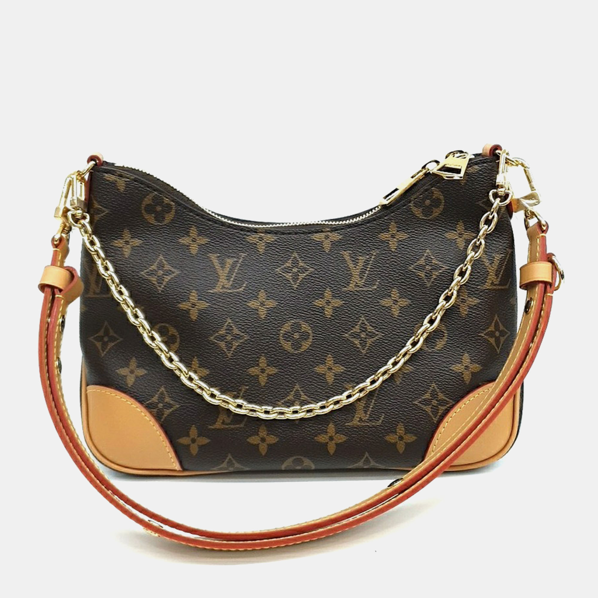 Louis Vuitton Brown Coated Canvas Monogram Boulogne bag 