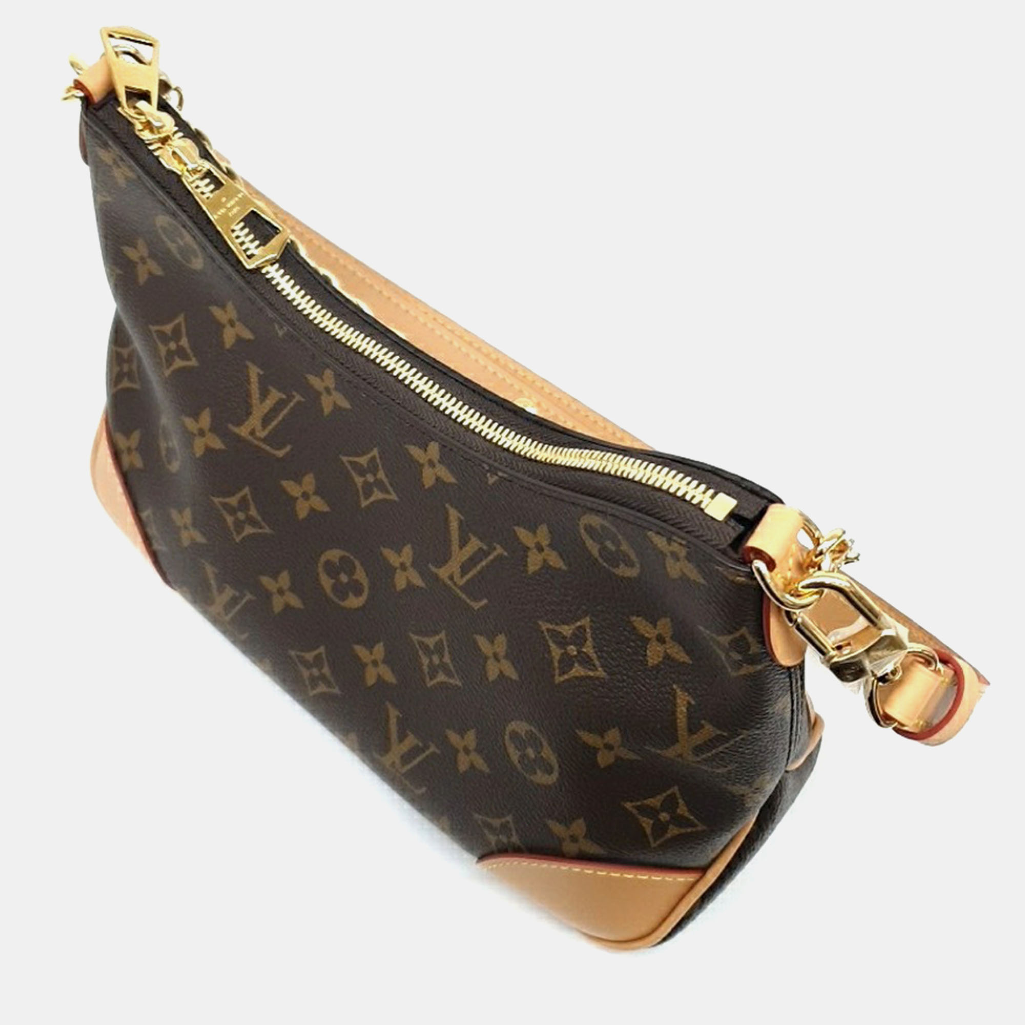 Louis Vuitton Brown Coated Canvas Monogram Boulogne bag 