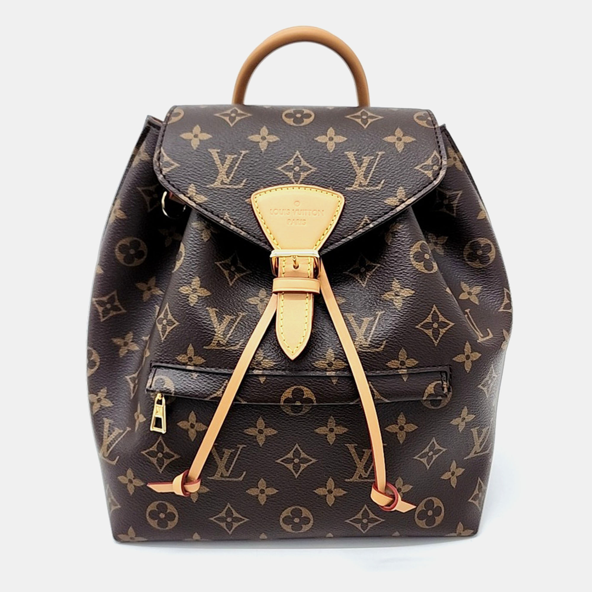 

Louis Vuitton Brown Coated Canvas Montsouris Pm Bag