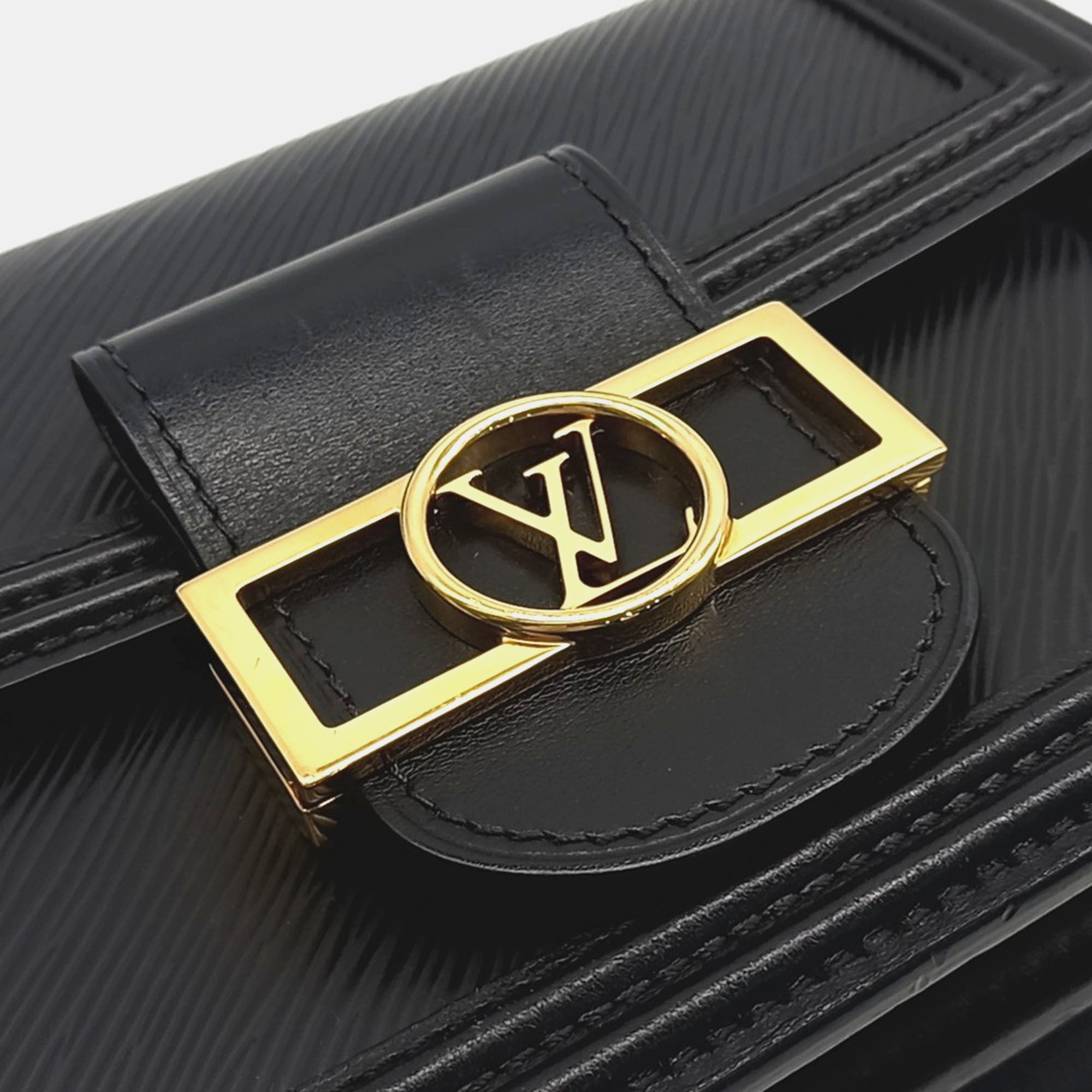 Louis Vuitton Black Leather Epi Mini Dauphine bag 