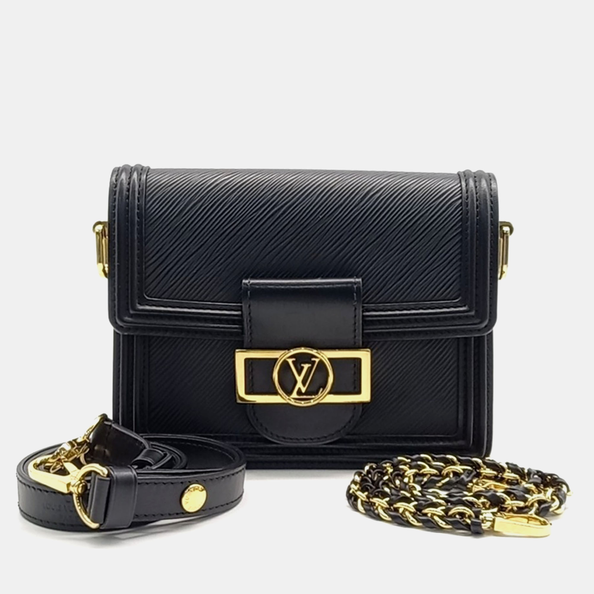 

Louis Vuitton Black Epi Leather Mini Dauphine Bag