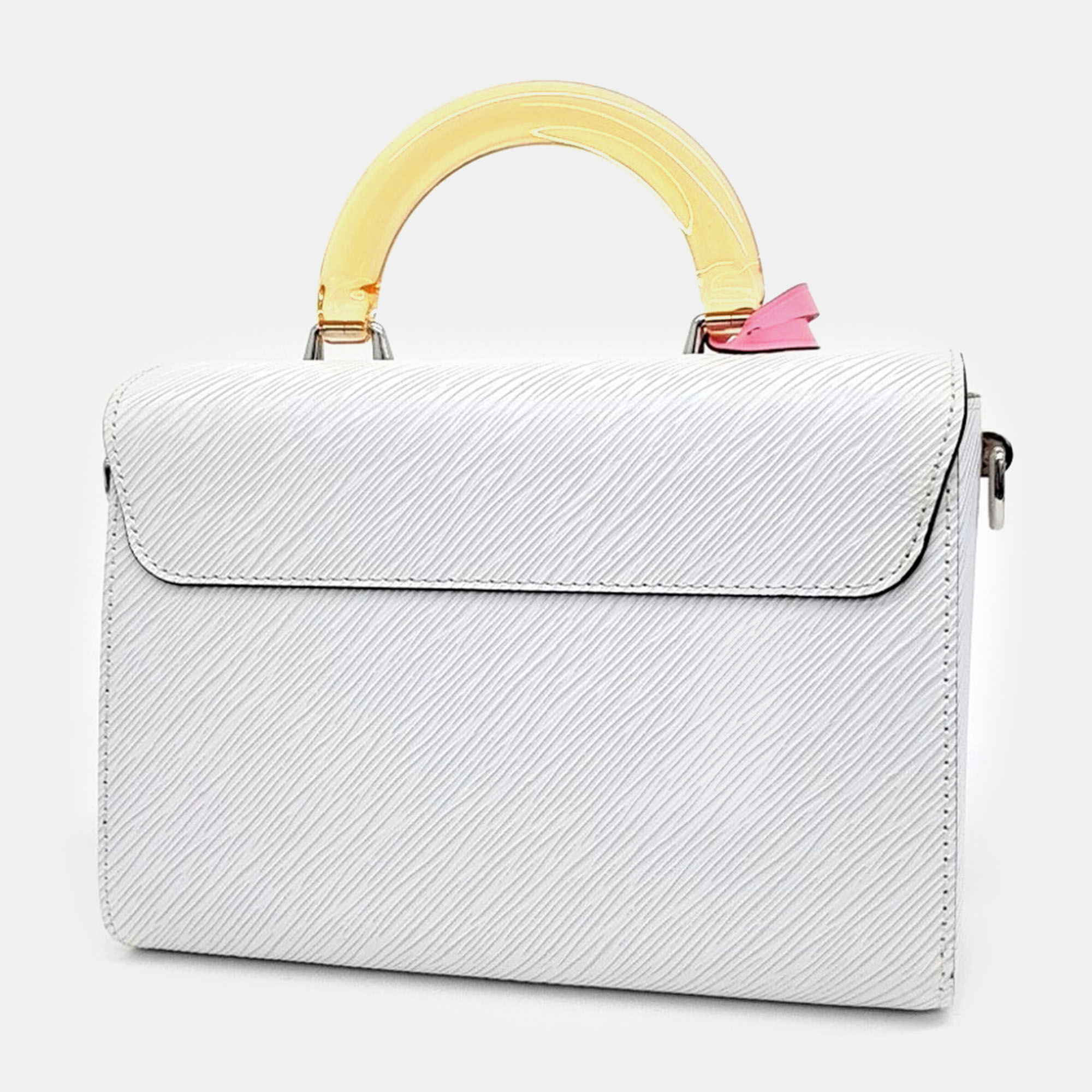Louis Vuitton White Epi Leather Epi Top Handle Twist MM bag 