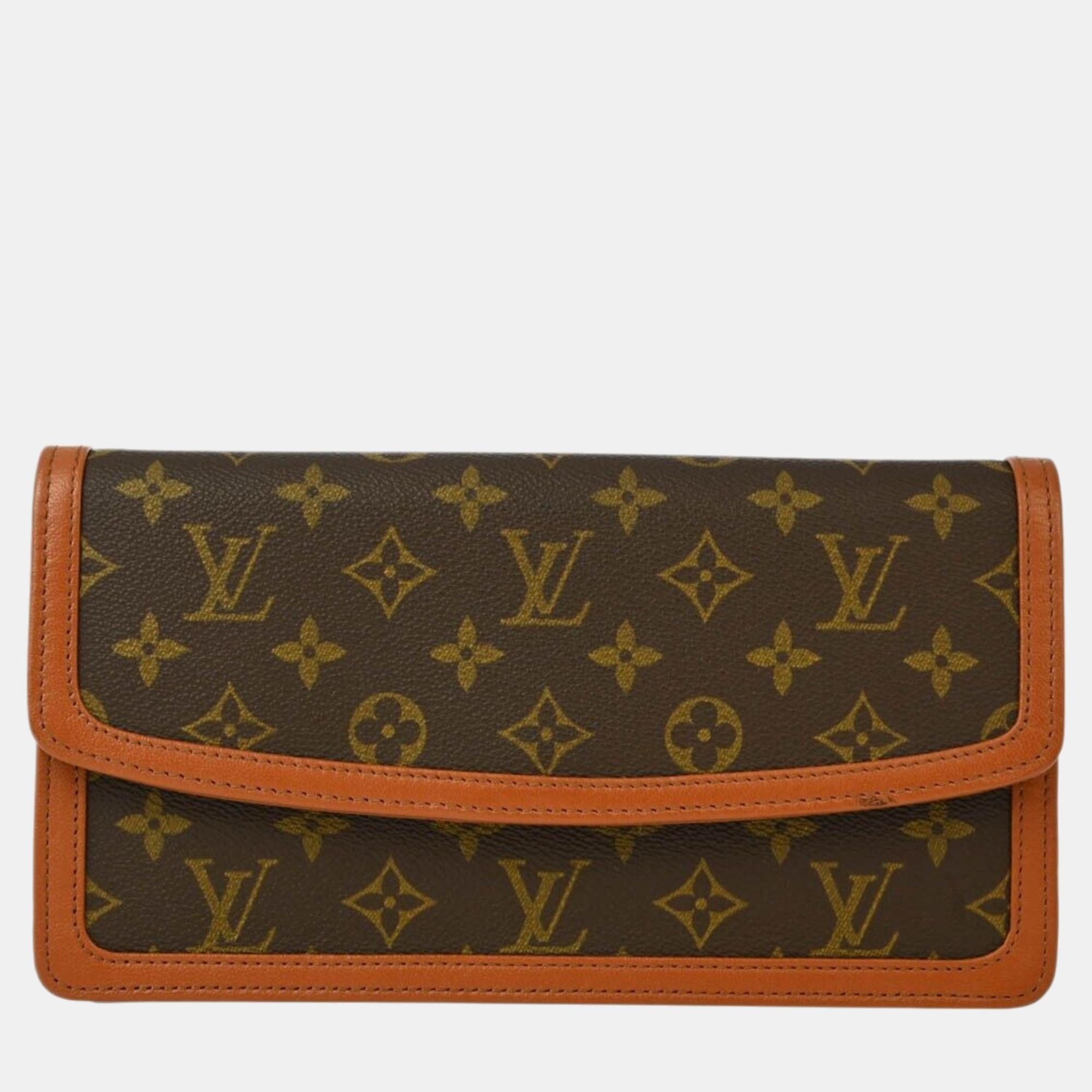 

Louis Vuitton Monogram Pochette Dame PM Clutch, Brown