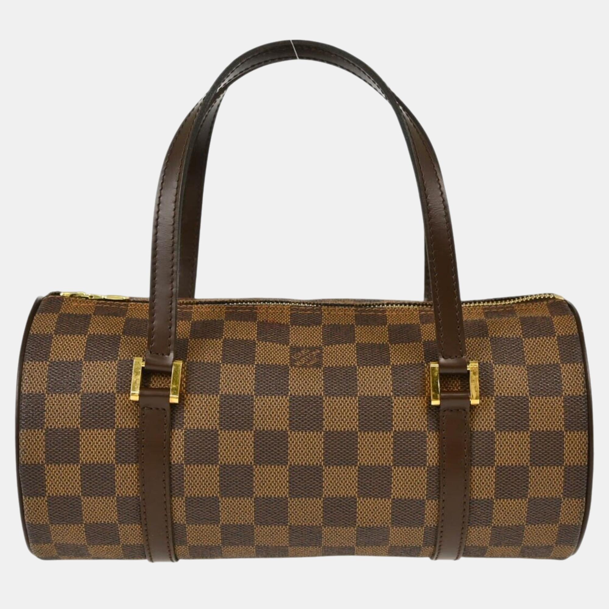 

Louis Vuitton Brown Damier Ebene Canvas 26 Papillon Shoulder Bag